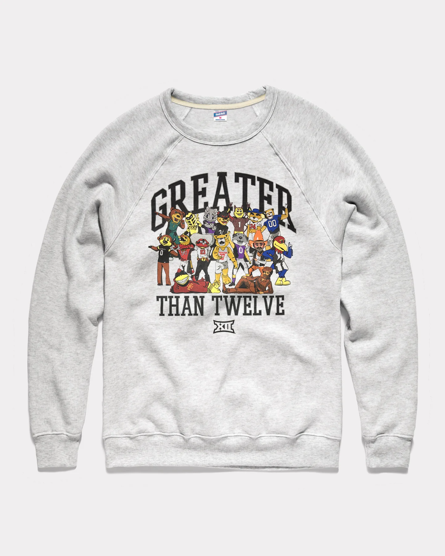 Big 12 Mascot Family Vintage Ash Crewneck - Image 2