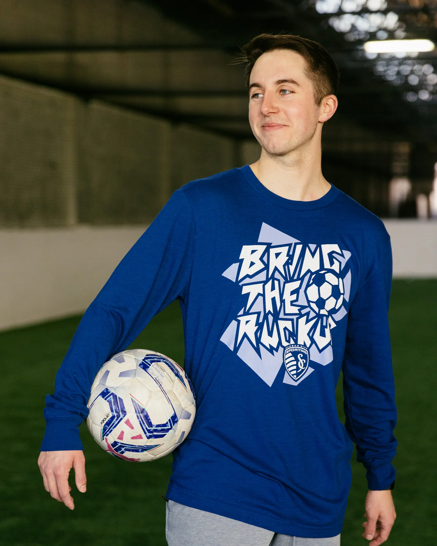 Bring the Ruckus True Navy Long Sleeve T-Shirt - Image 2
