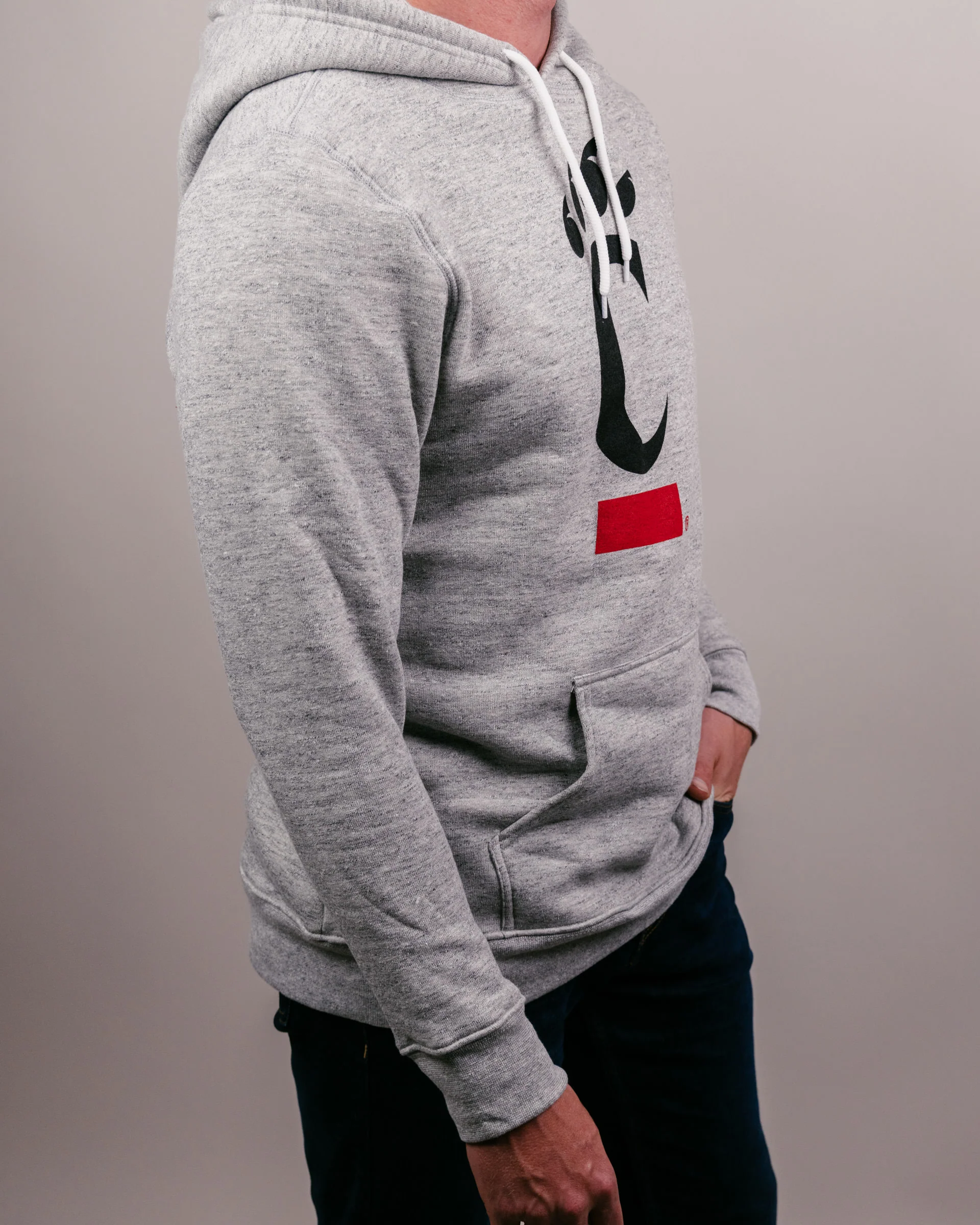 Cincinnati Bearcats Primary Athletic Grey Hoodie - Image 3
