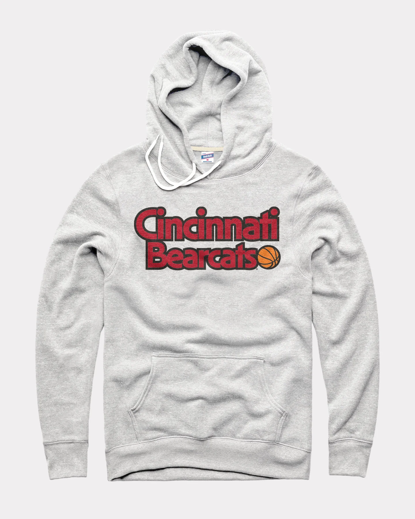 Cincinnati Bearcats Stacked Basketball Ash Hoodie