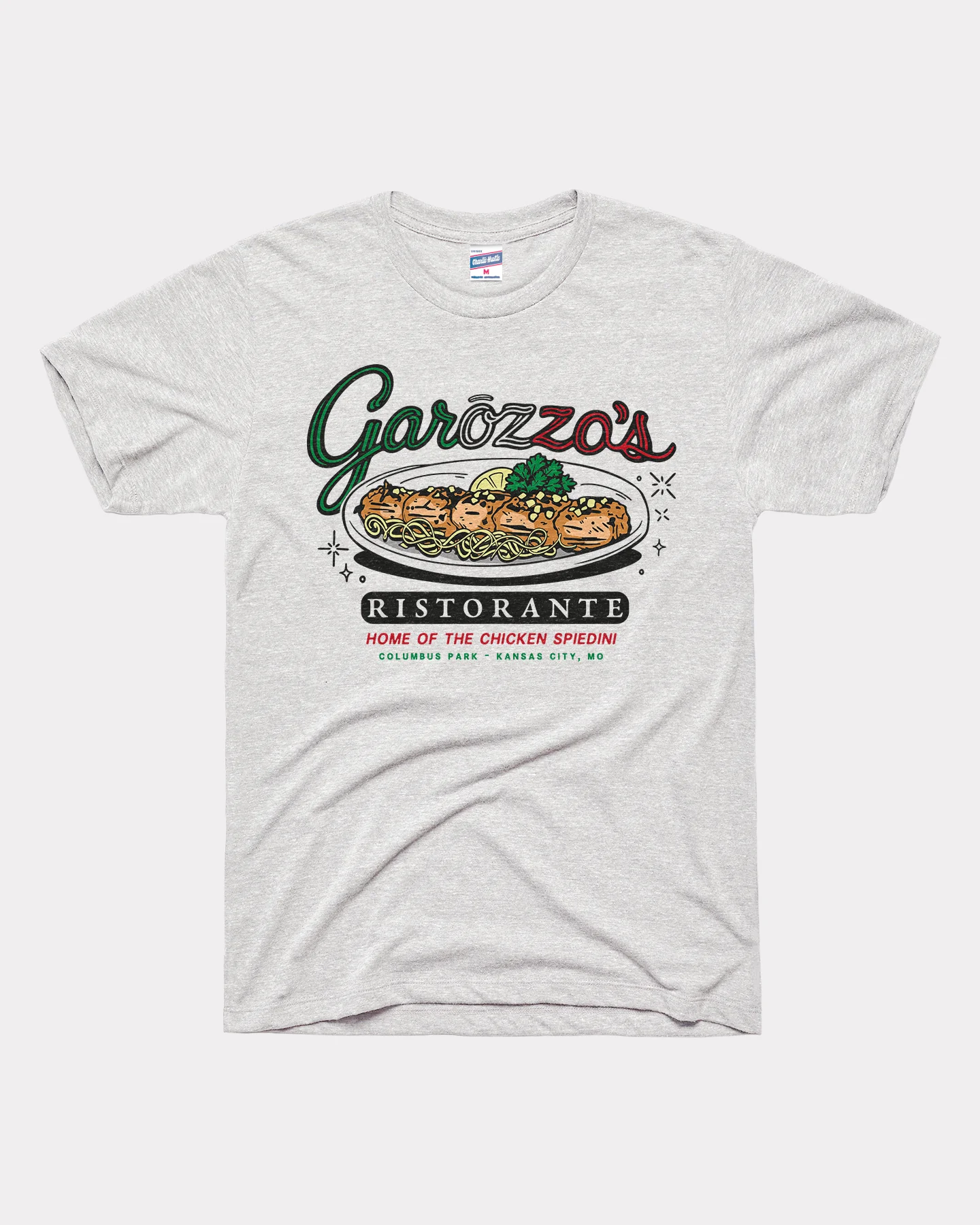 Garozzo's Ristorante Chicken Spiedini Ash T-Shirt