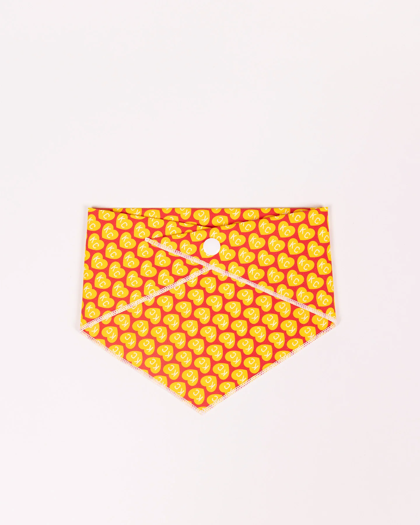 Gold KC Heart Dog Bandana - Image 3