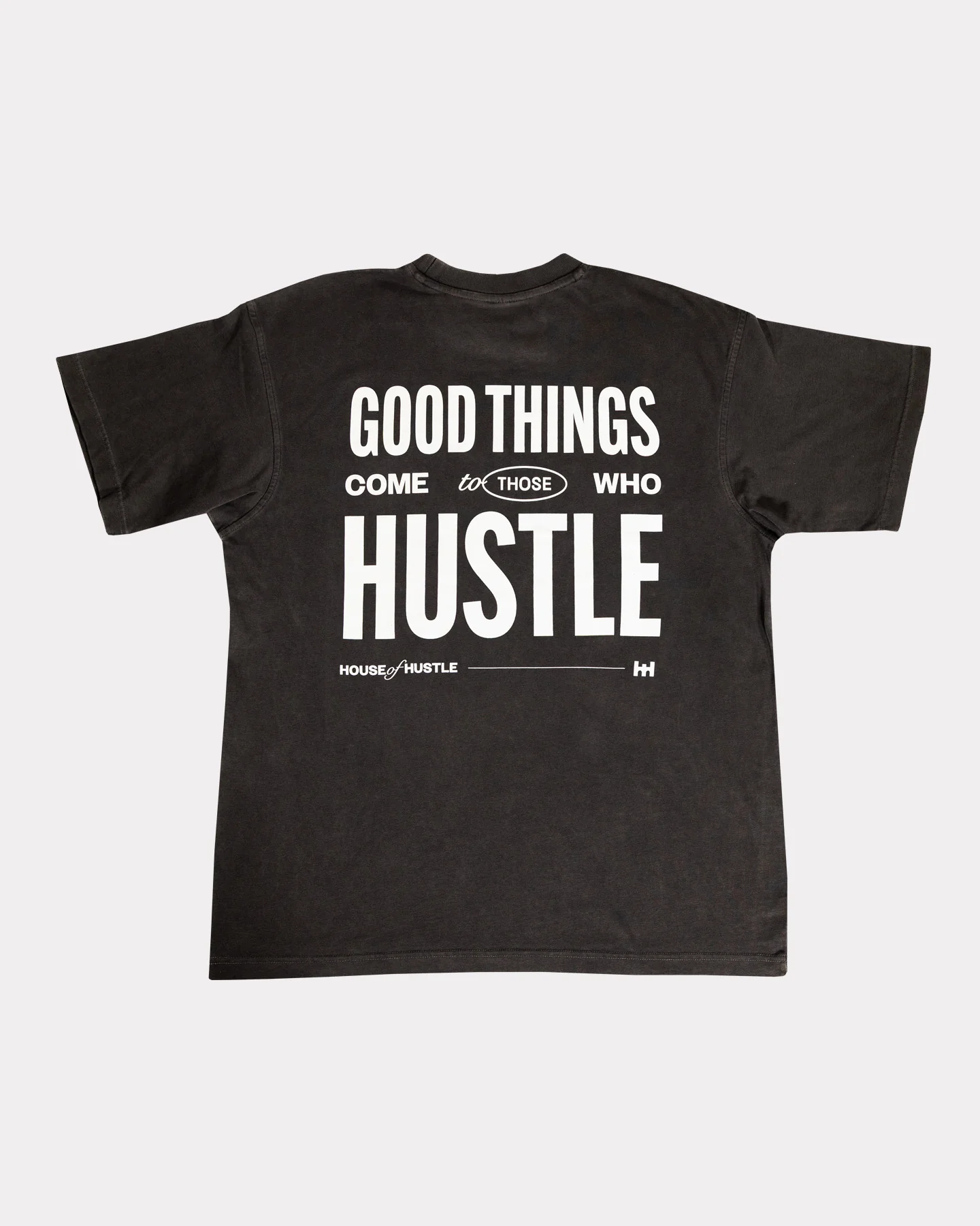 Good Things Come to Those Who Hustle Pigment Black Street Tee - Image 4