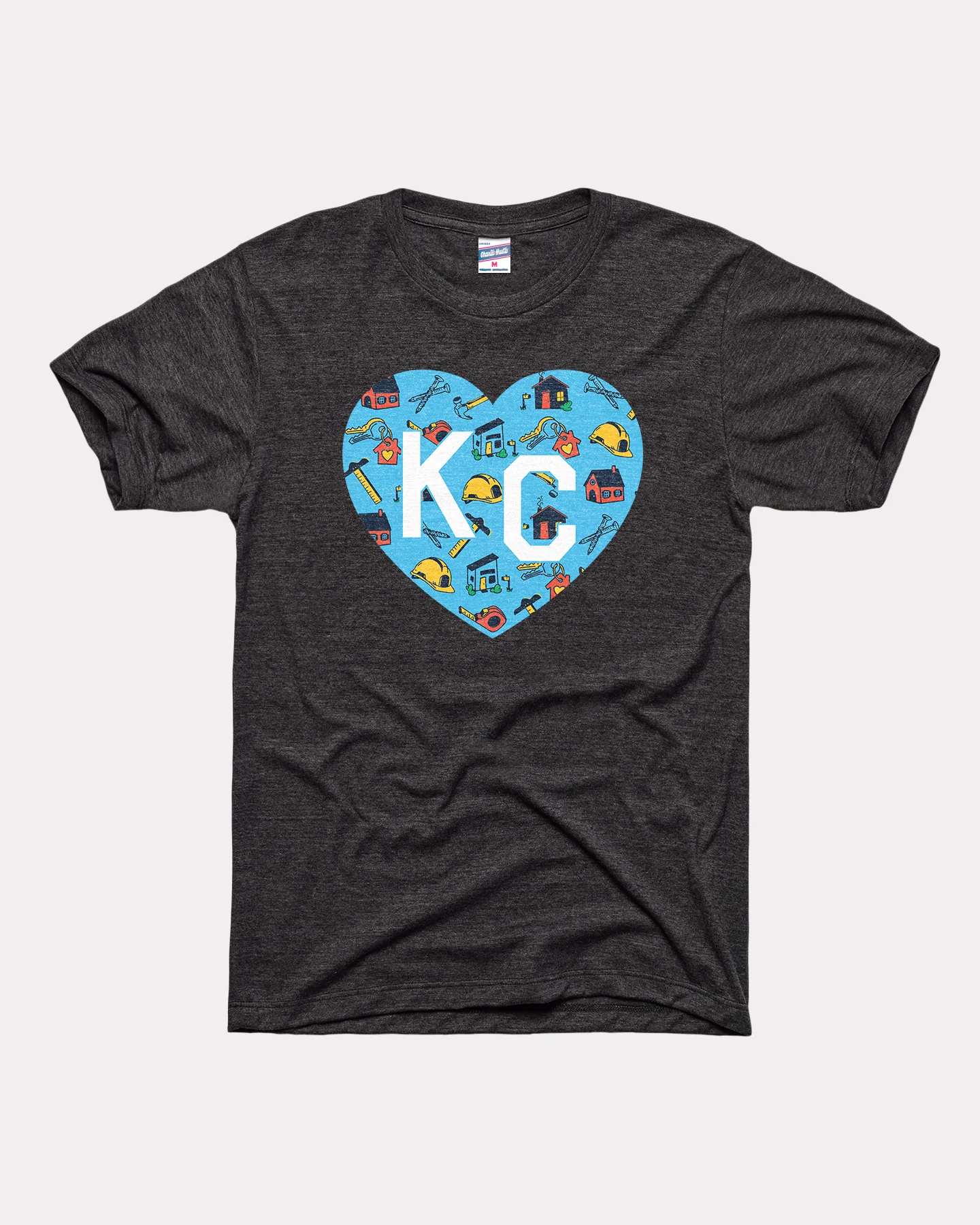 Habitat for Humanity KC Heart Vintage Black T-Shirt
