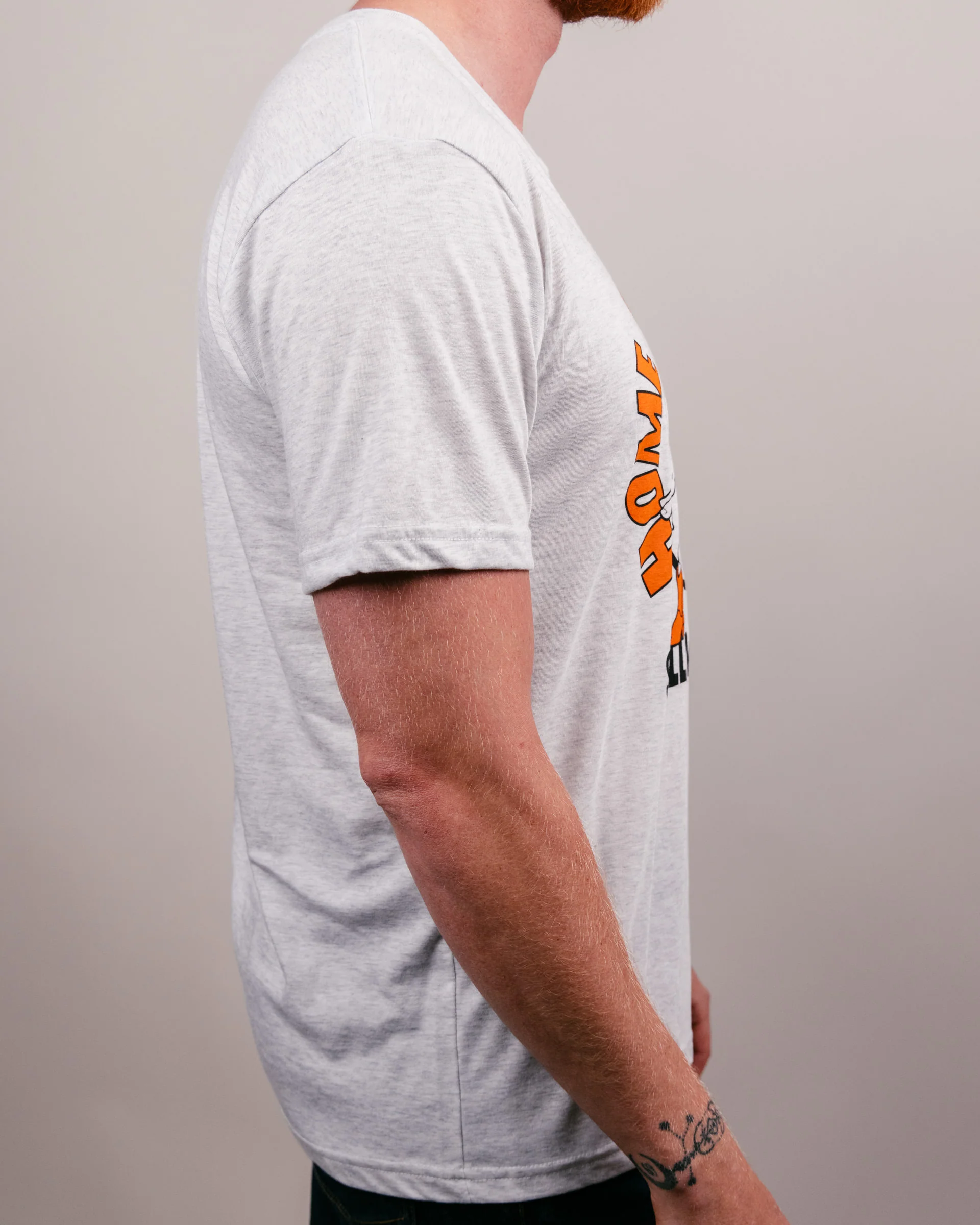 Home of Wrestling Stillwater Ash Grey T-Shirt - Image 3