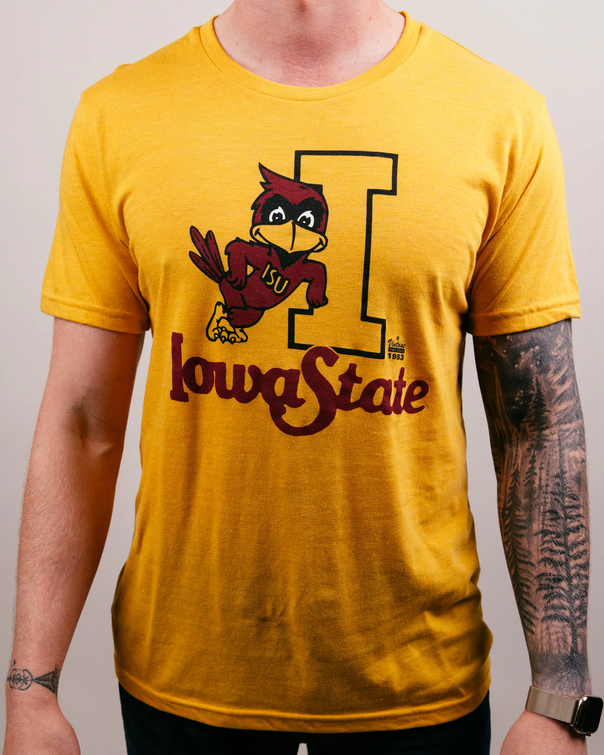 Iowa State Cyclones Leaning Cy Gold T-Shirt - Image 2