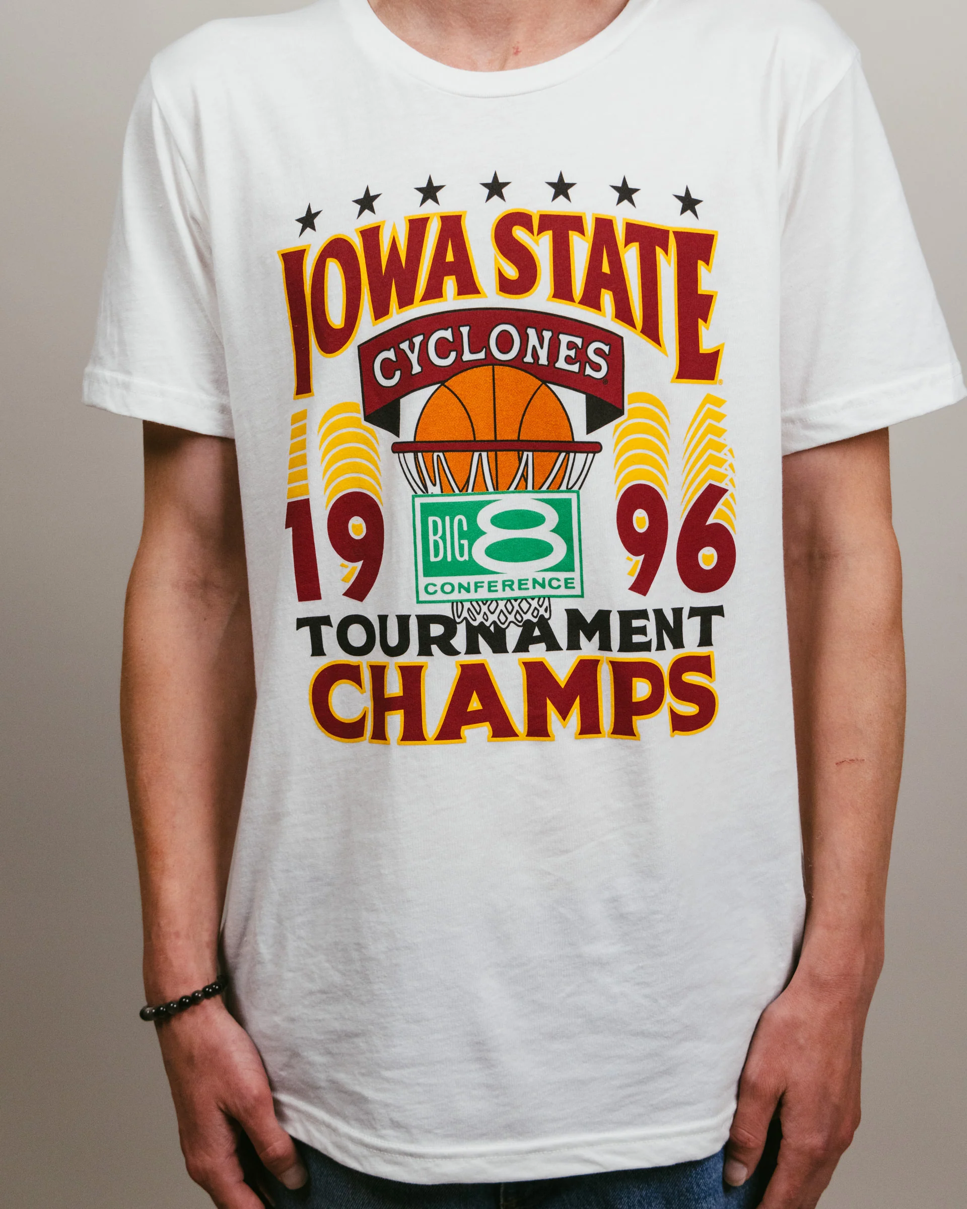 ISU Cyclones 1996 Big 8 Champions White T-Shirt - Image 2