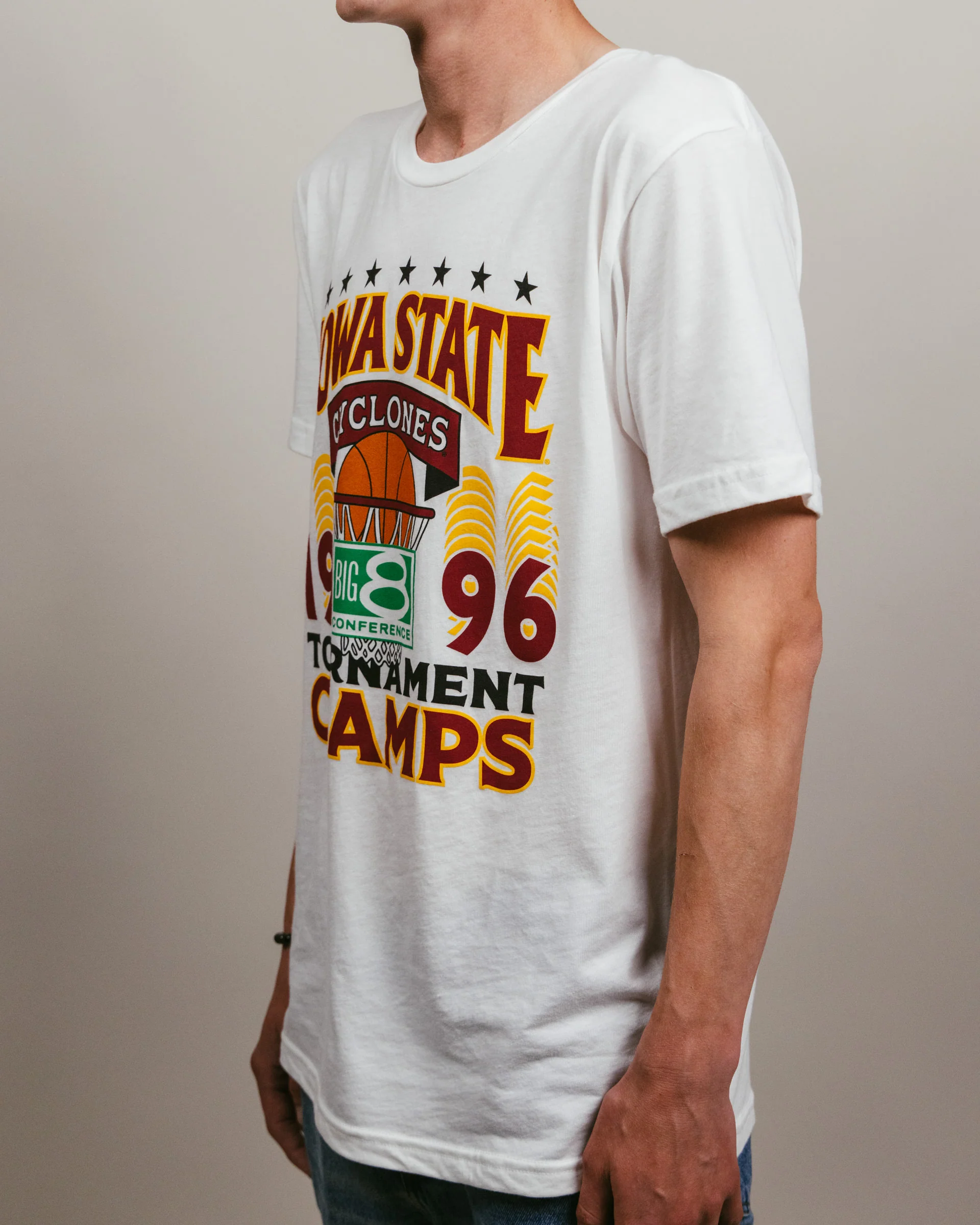 ISU Cyclones 1996 Big 8 Champions White T-Shirt - Image 3
