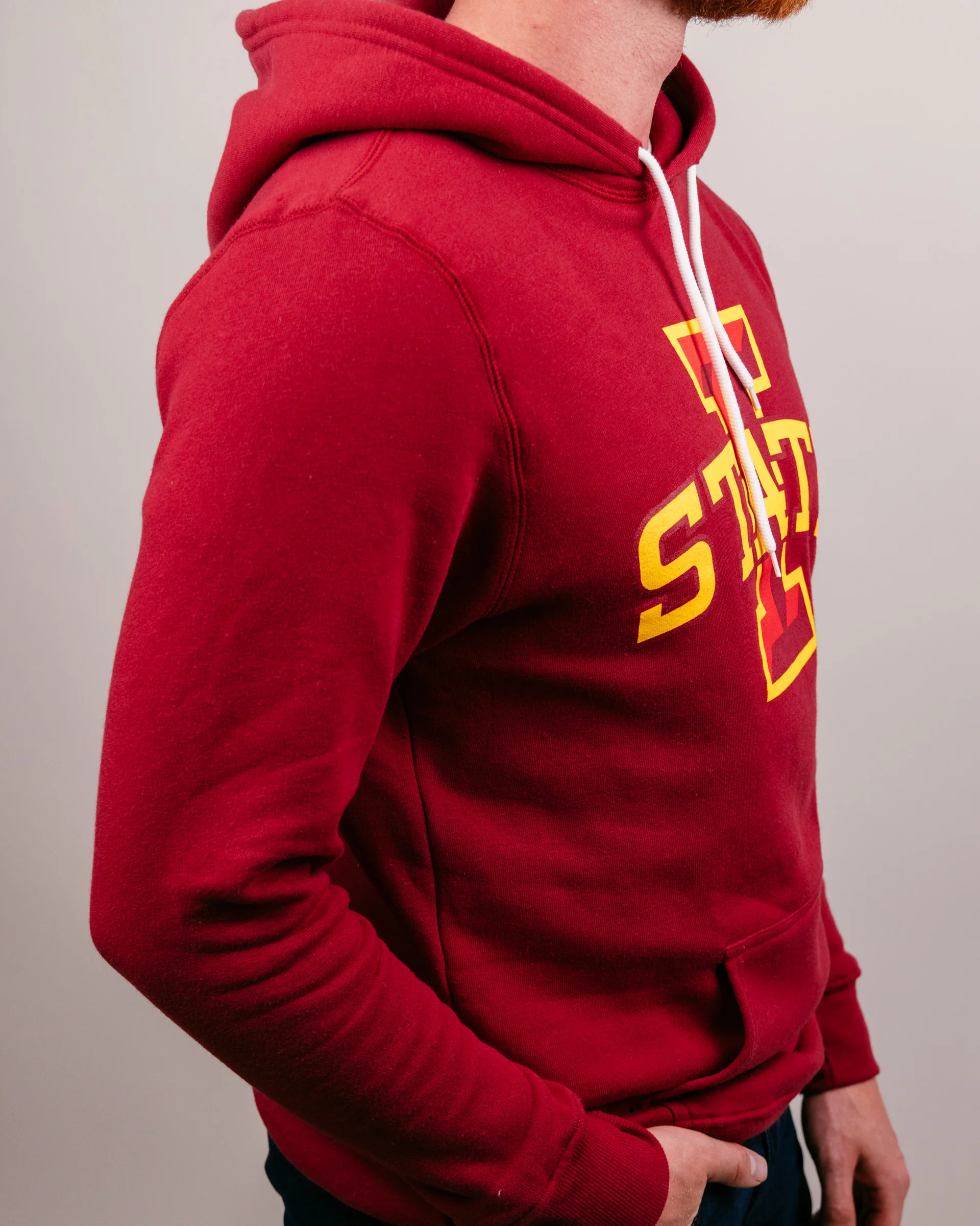 ISU Cyclones Logo Cardinal Hoodie - Image 3