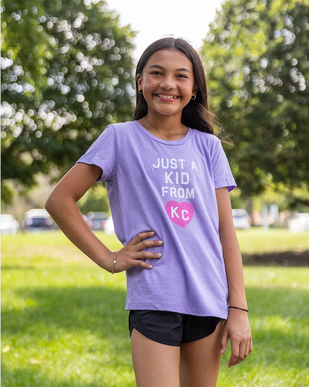 Just A Kid From Kansas City Lavender T-Shirt - Image 3