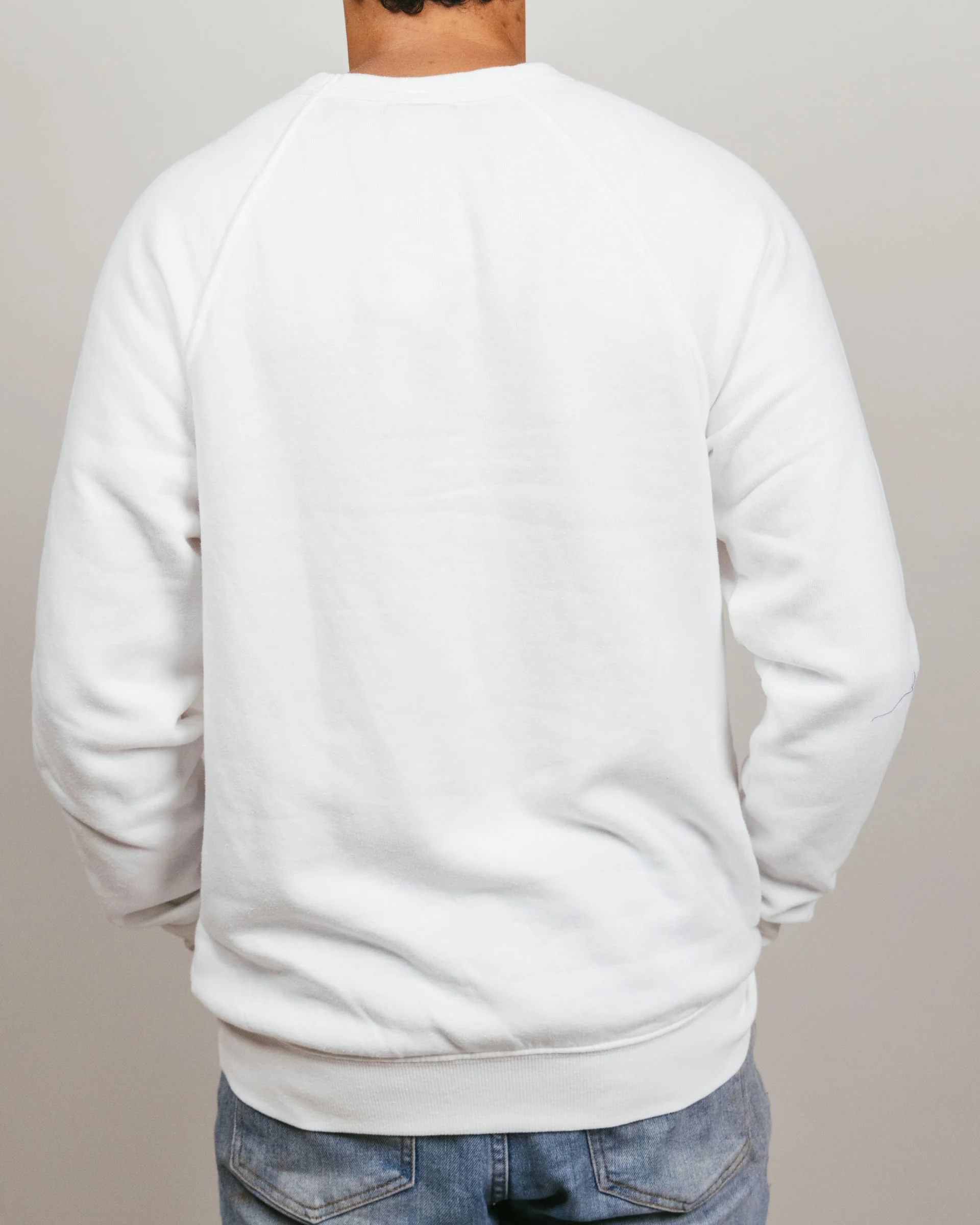K-State Wildcats Laurel Seal White Crewneck - Image 4