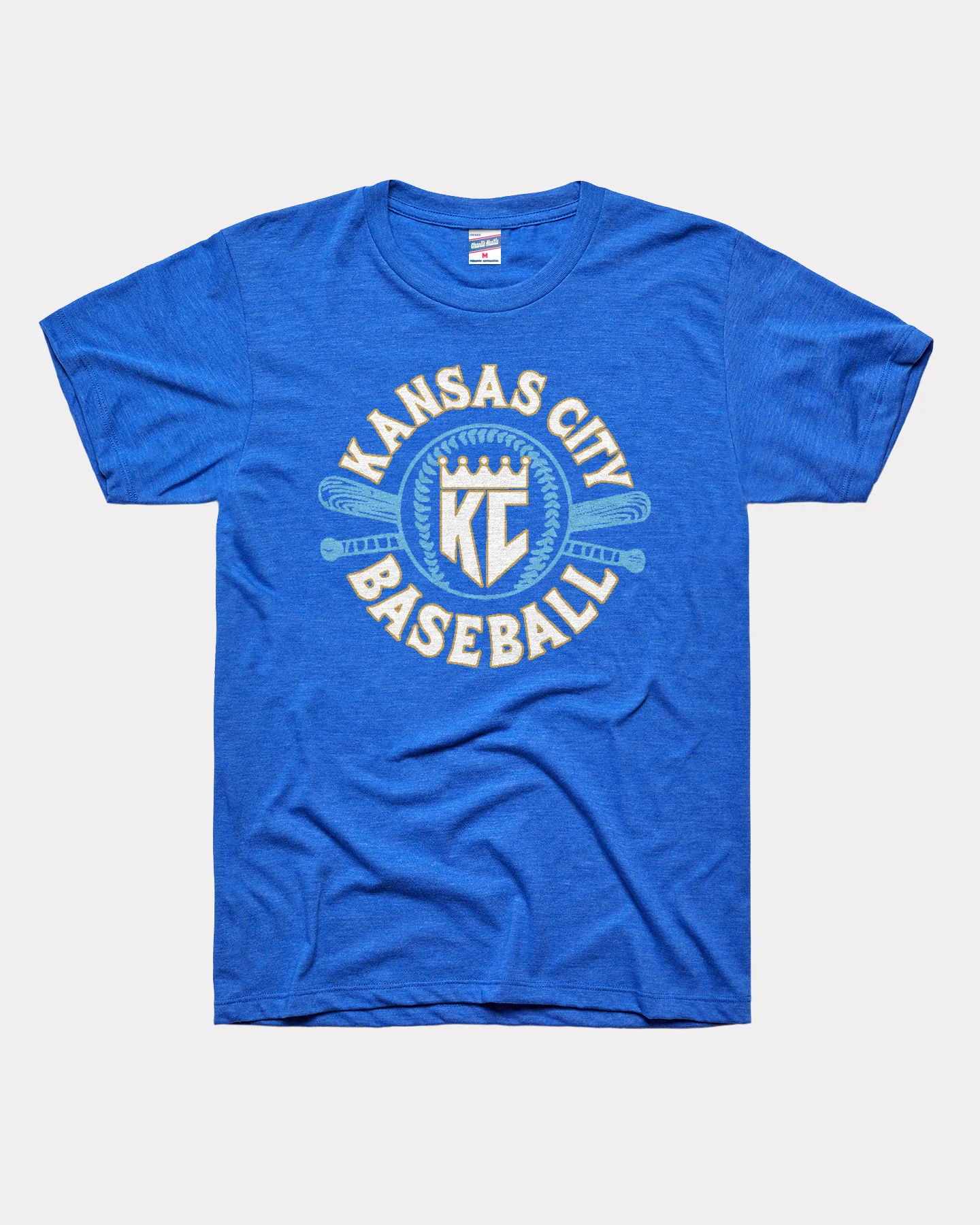 Kansas City Baseball Crown & Bat Royal T-Shirt