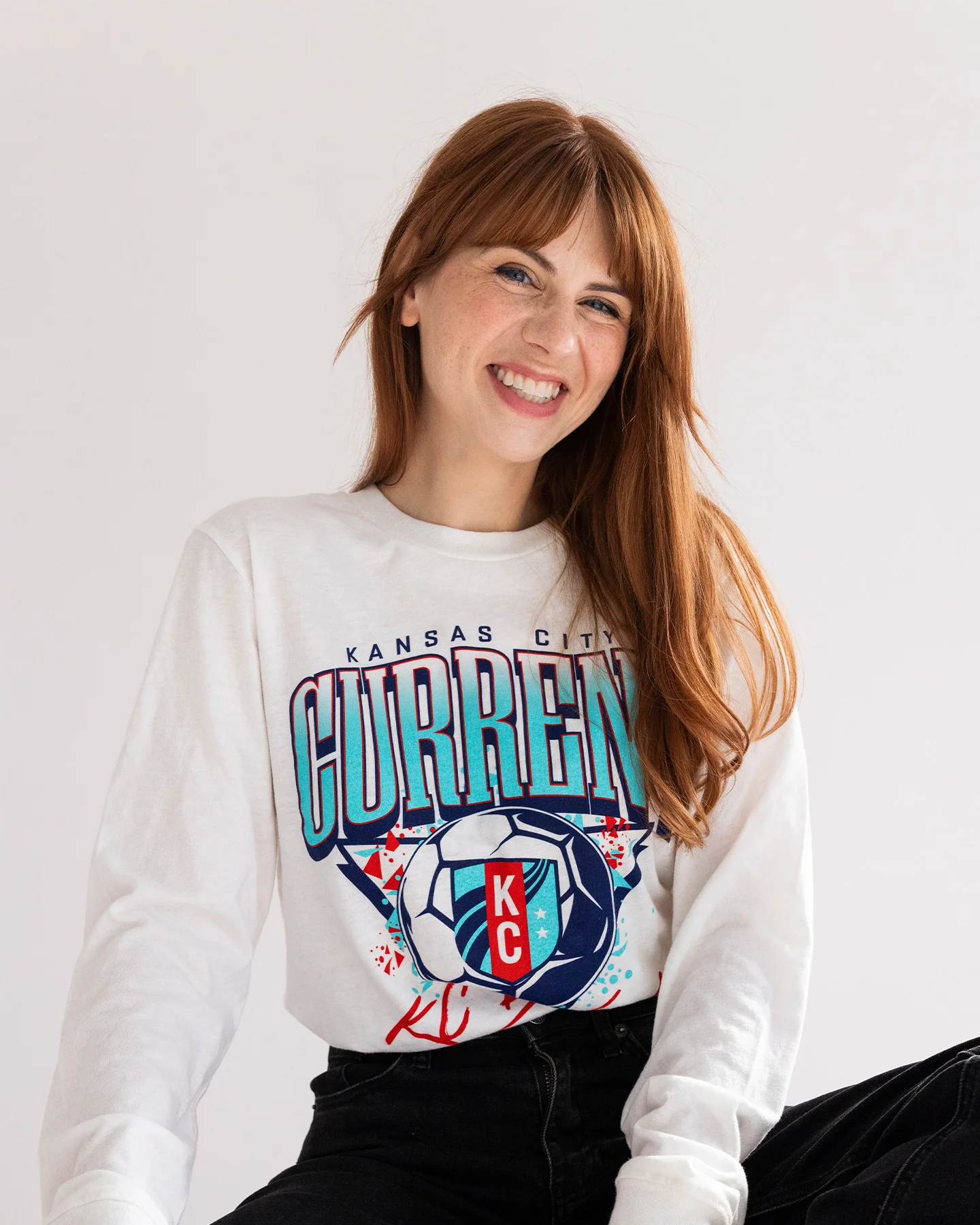Kansas City Current KC Baby White Long Sleeve Tee