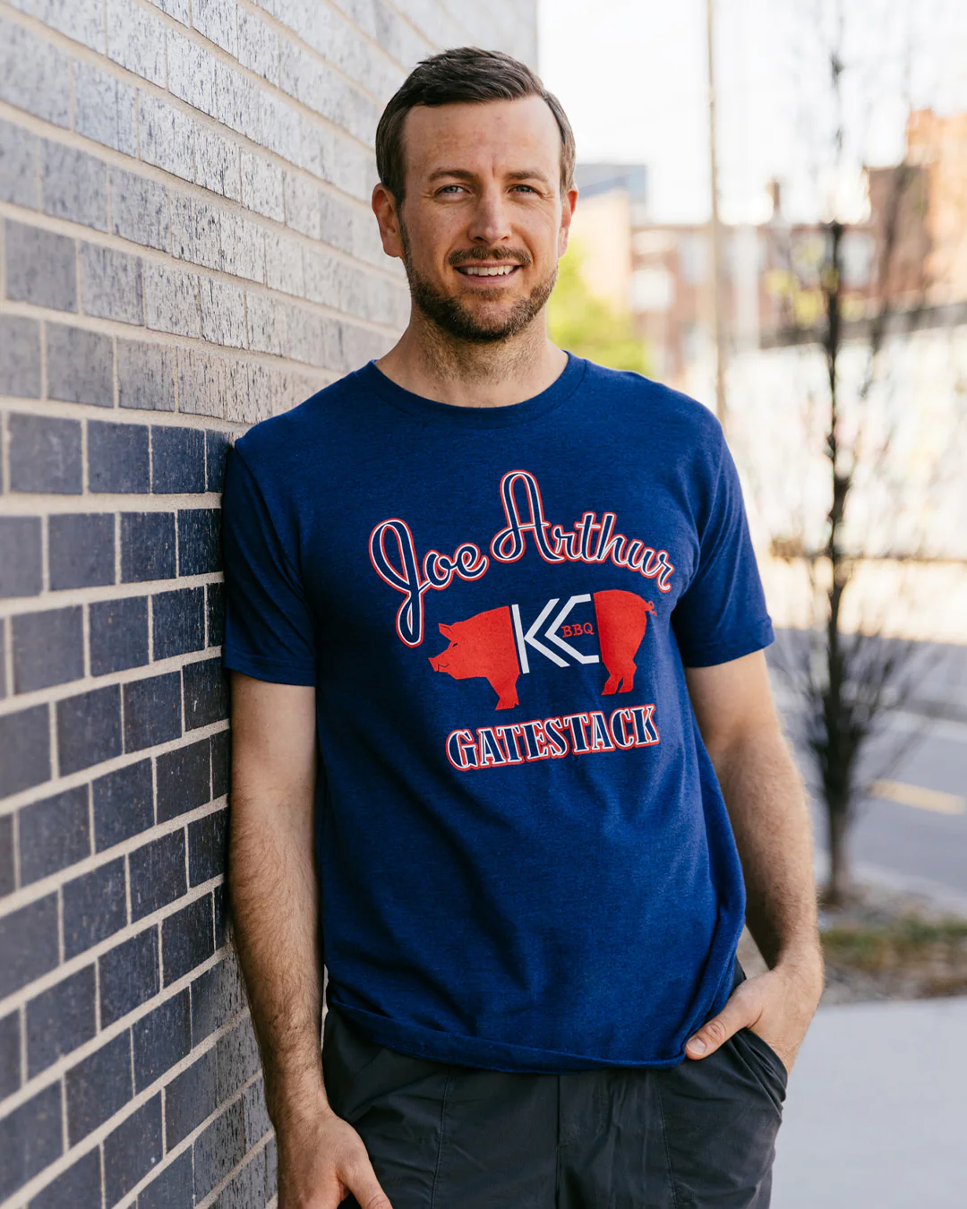 Kansas City Joe Arthur Gatestack BBQ Navy T-Shirt - Image 5