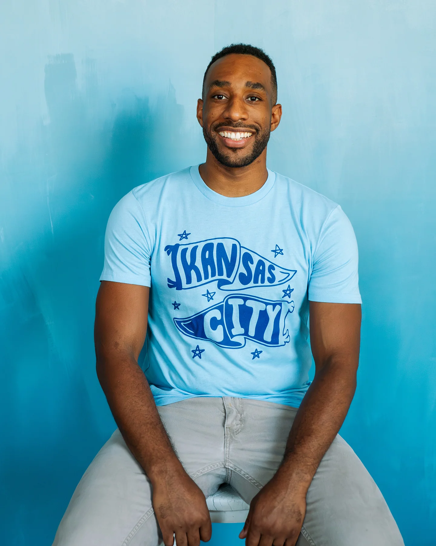 Kansas City Pennants White Cap T-Shirt - Image 2