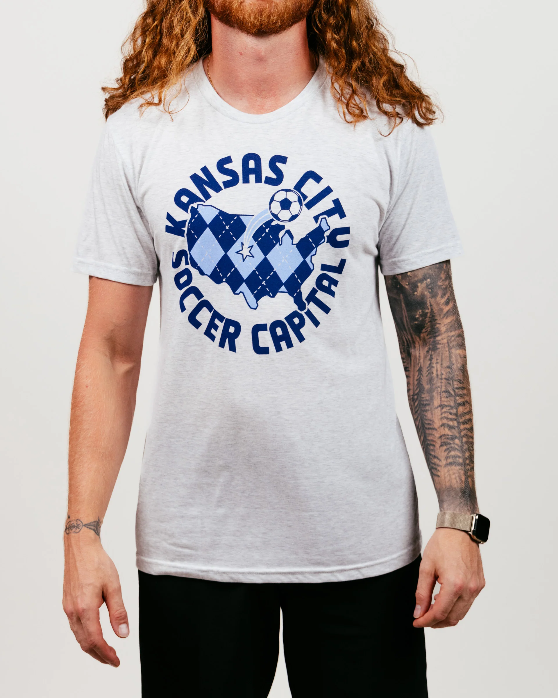 Kansas City Soccer Capital Ash T-Shirt - Image 2