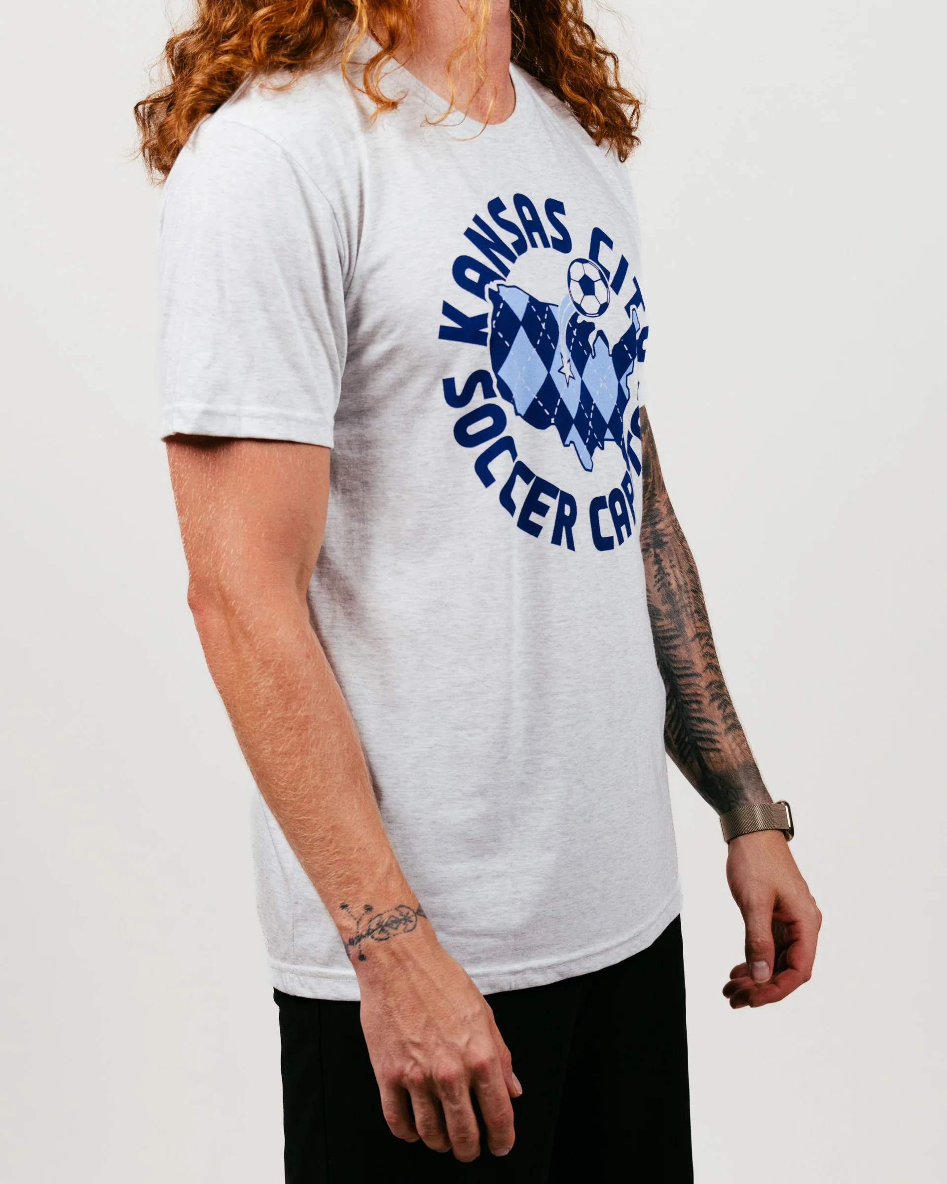 Kansas City Soccer Capital Ash T-Shirt - Image 3