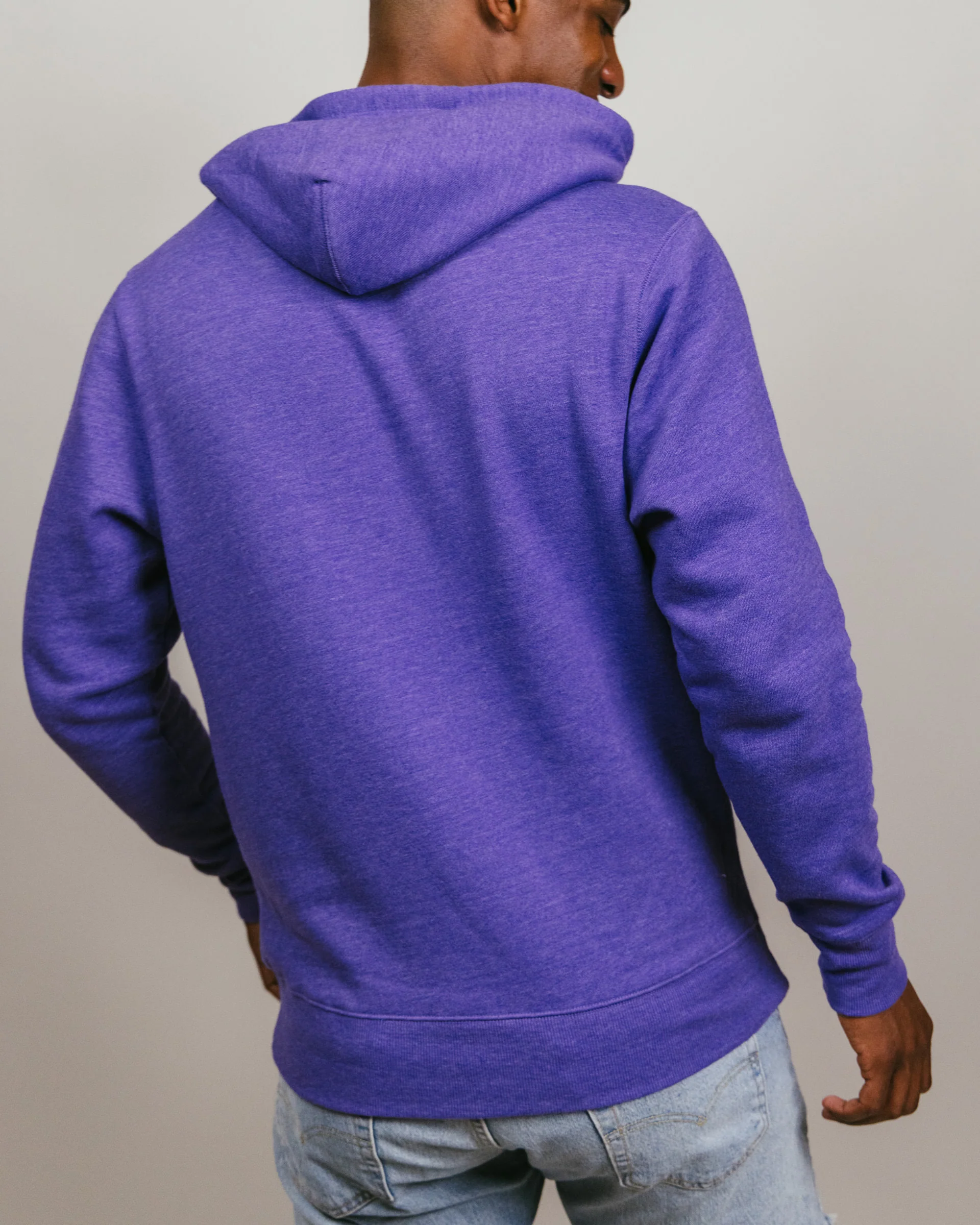 Kansas State Wildcats Stacked Purple Hoodie - Image 4
