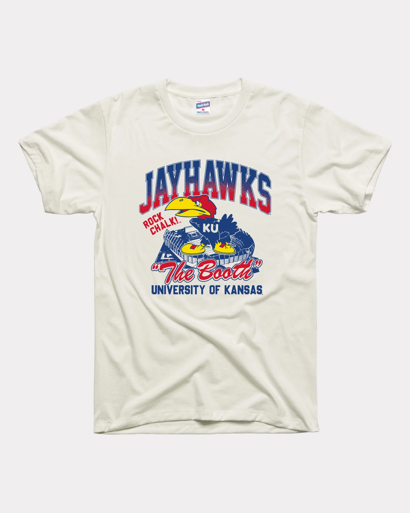 Kansas The Booth Stadium Vintage White T-Shirt