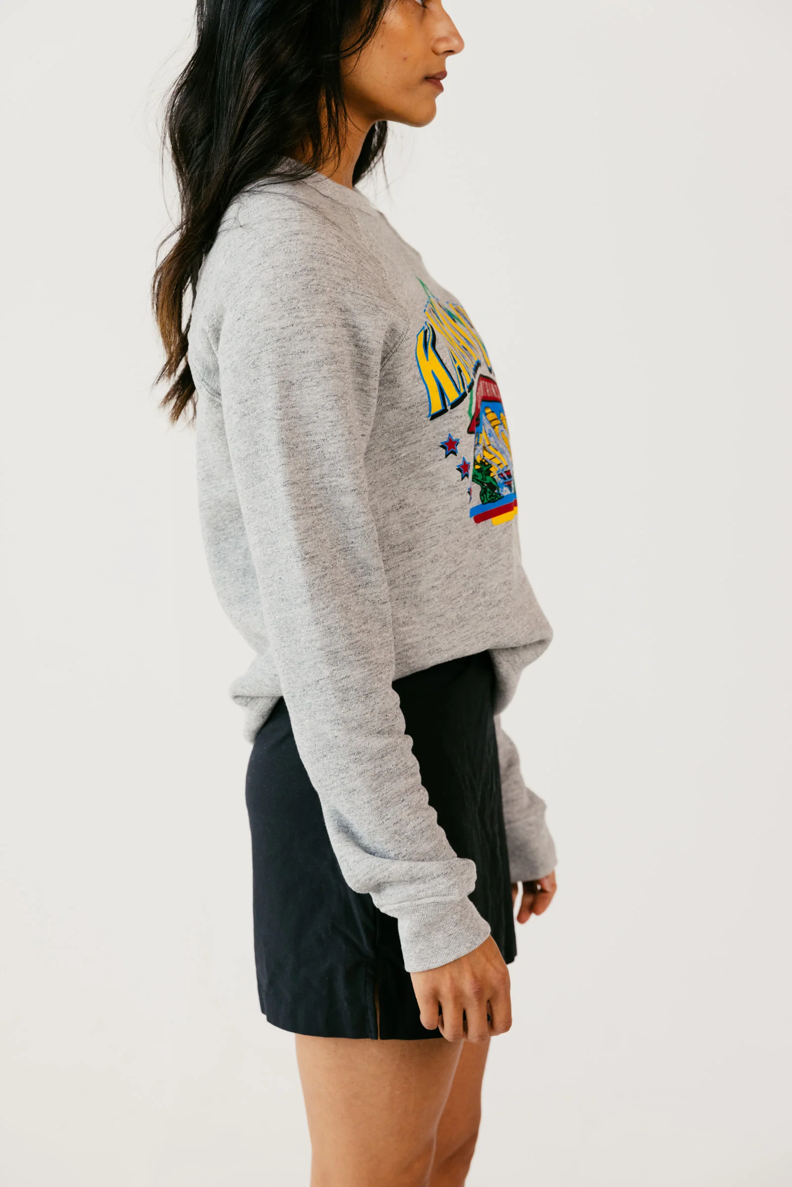 KC City of Fountains Athletic Grey Crewneck - Image 3