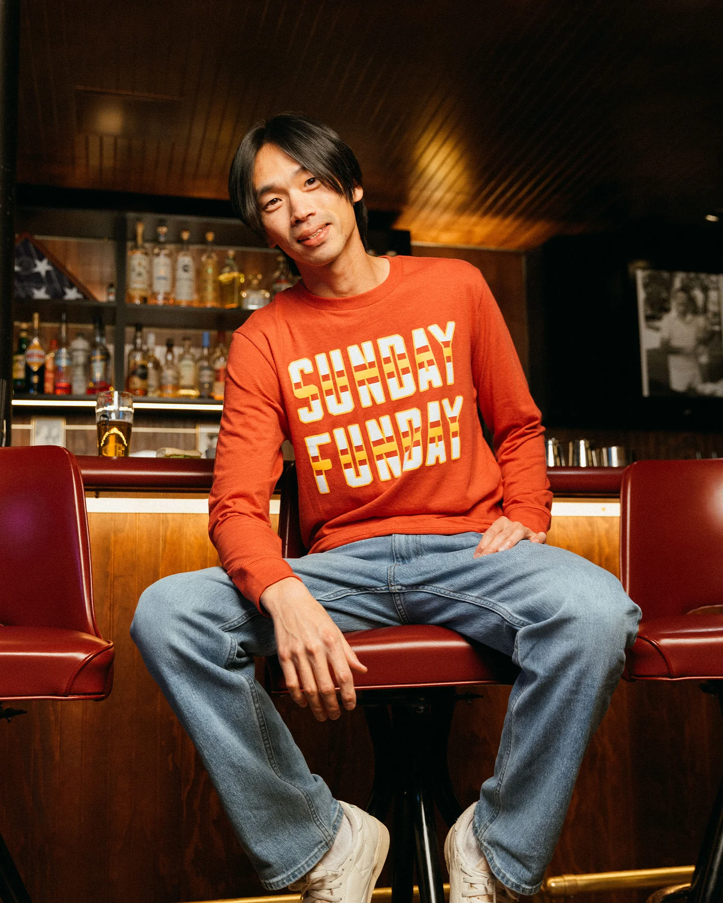 KC Sunday Funday Red Long Sleeve T-Shirt - Image 2