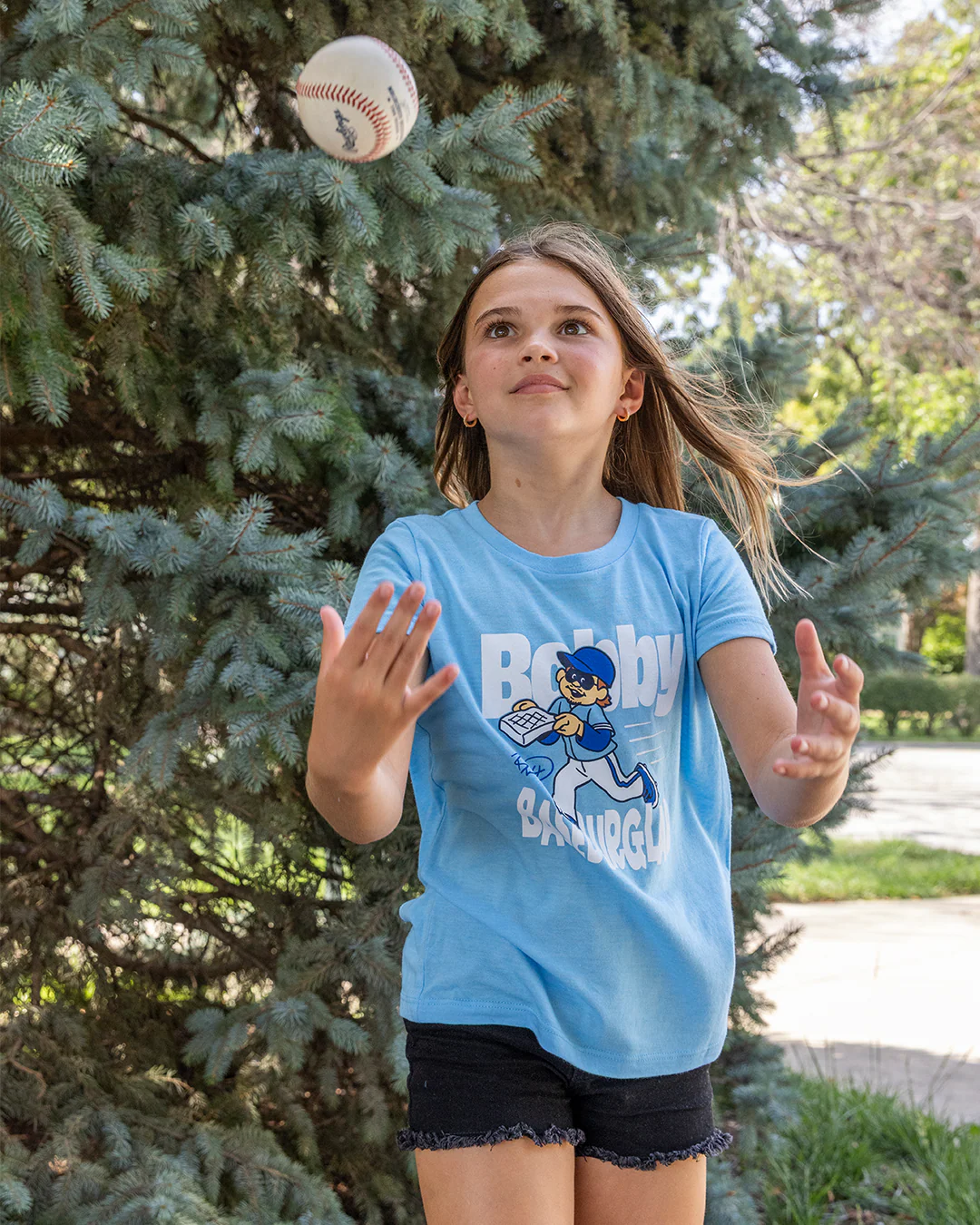Kids Bobby Baseburglar Electric Blue T-Shirt - Image 3