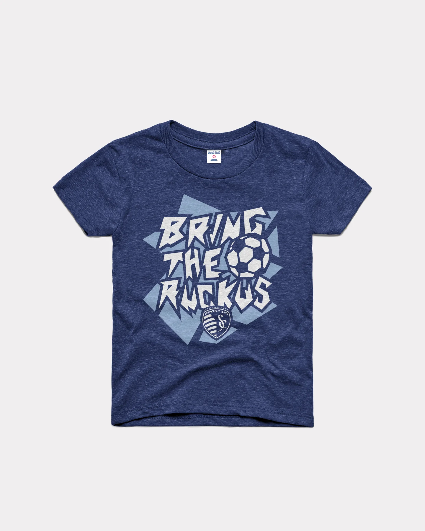 Kids Bring the Ruckus Heather Navy T-Shirt