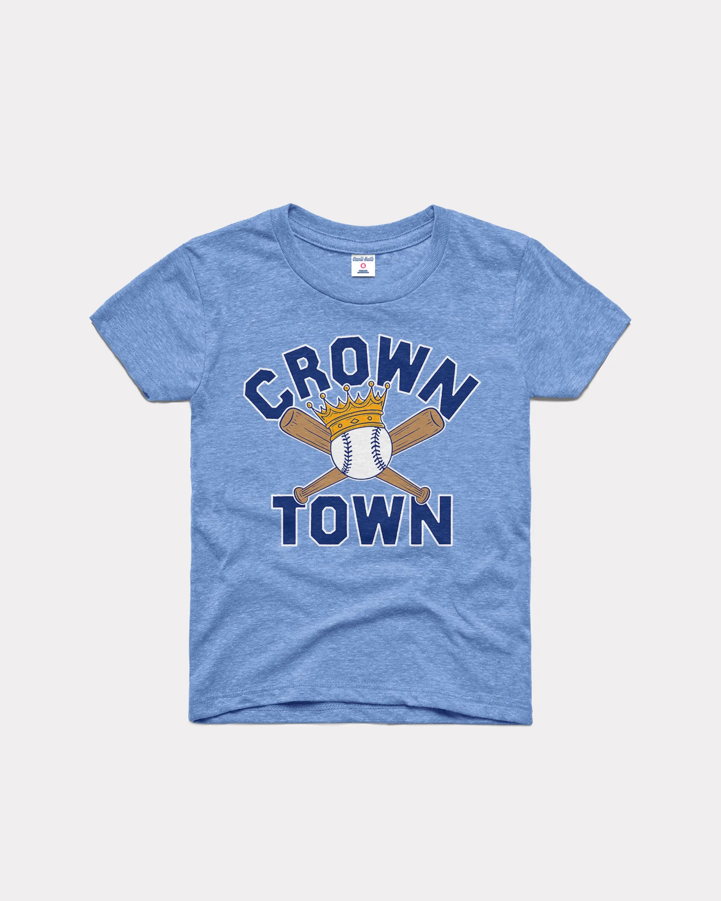 Kids Crown Town Bats Vintage Blue T-Shirt