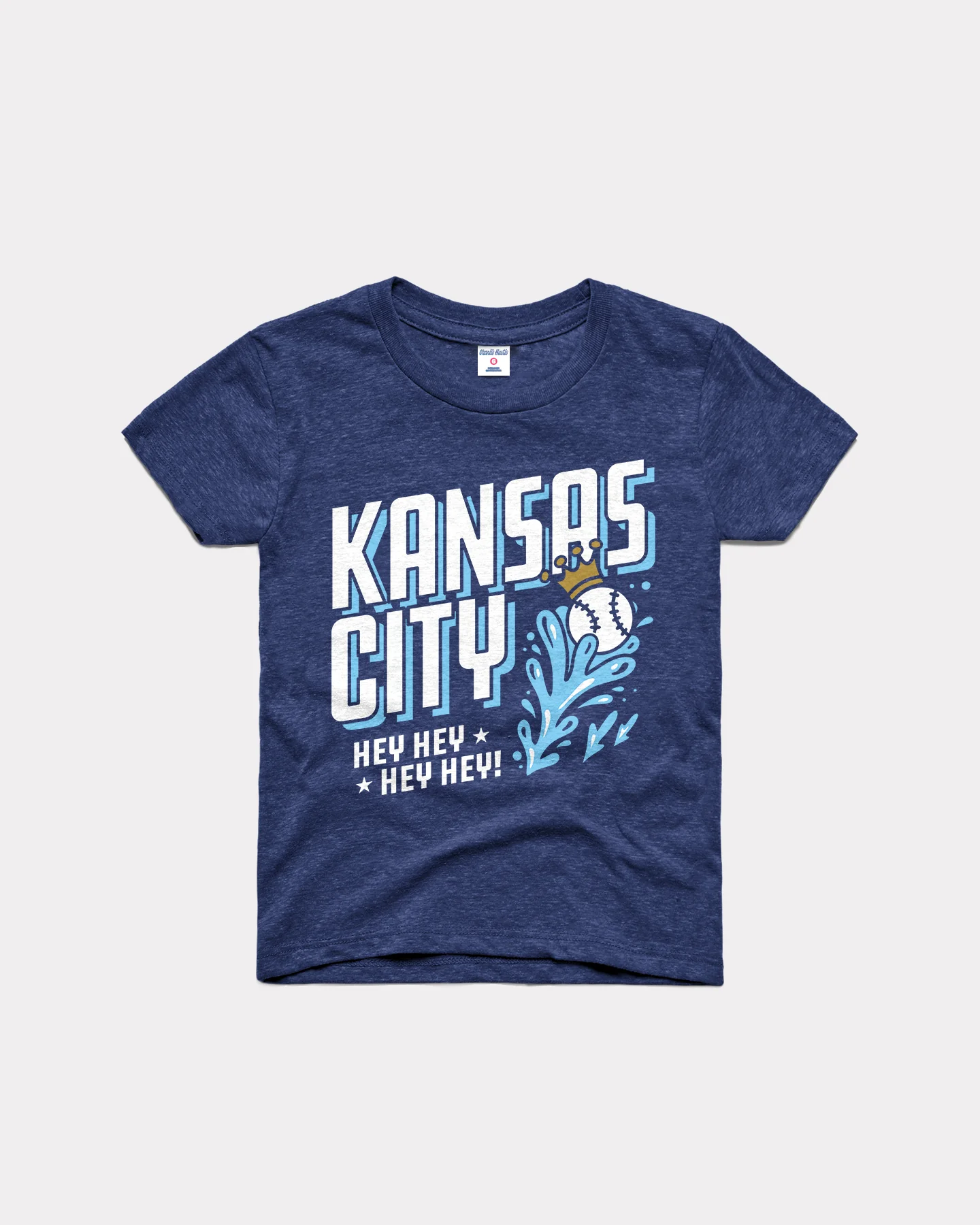 Kids Hey Hey Hey Hey Kansas City Navy T-Shirt