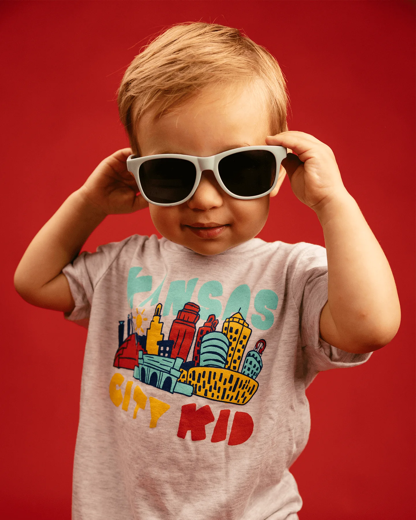 Kids Kansas City Kid Ash T-Shirt - Image 2