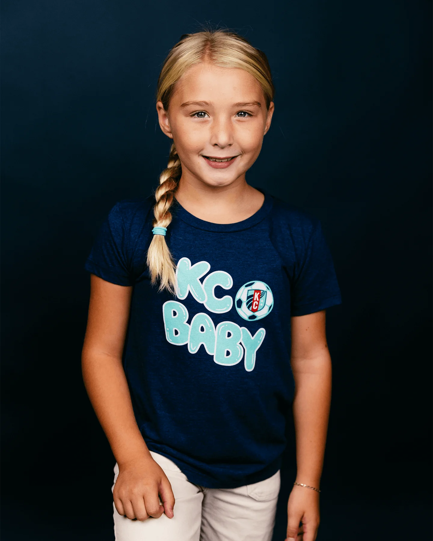 Kids KC Baby Navy T-Shirt - Image 2