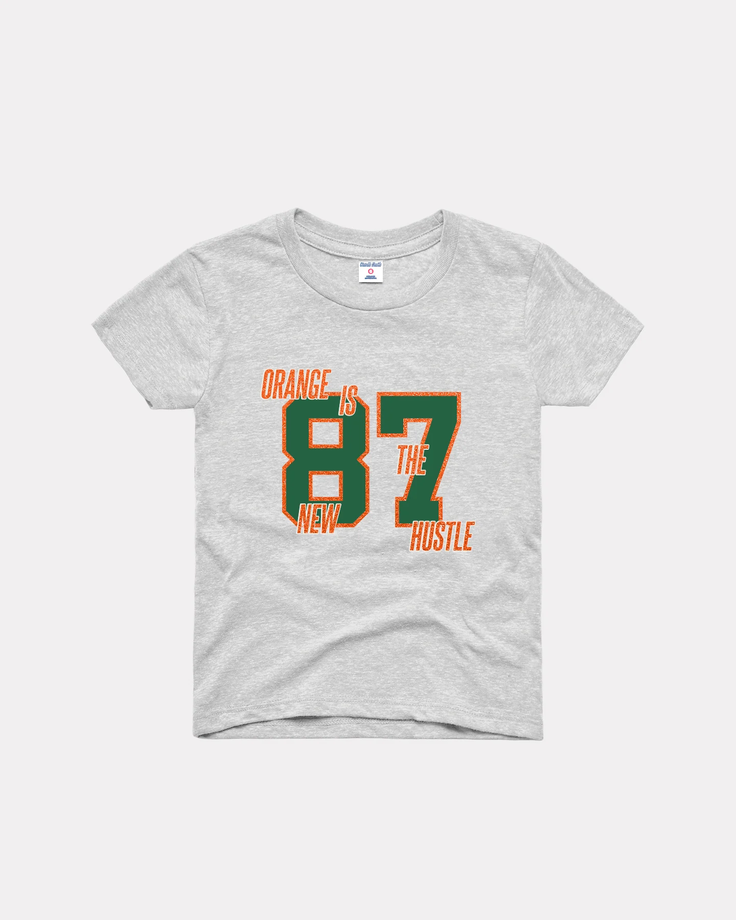 Kids Orange is the New Hustle Ash T-Shirt