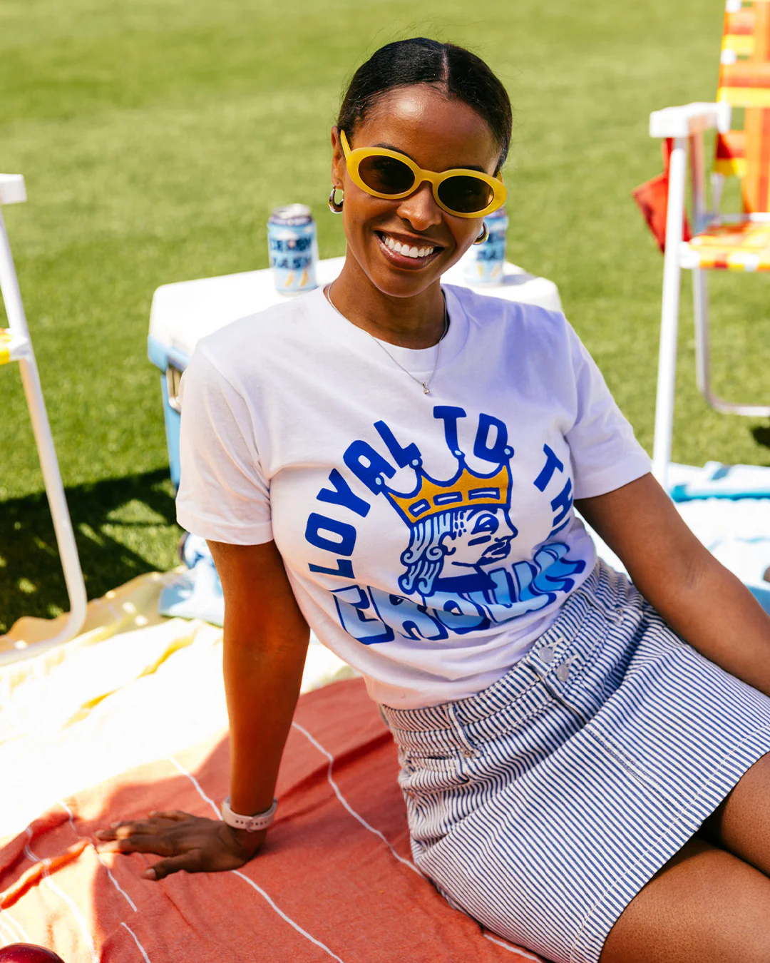 Loyal to the Crown Vintage White T-Shirt - Image 2