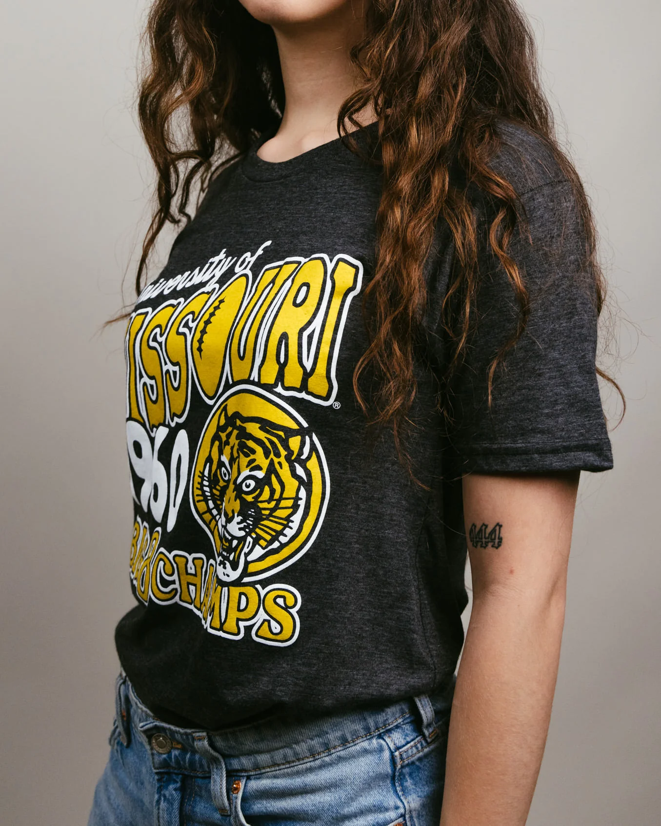 Missouri Tigers Big 8 1960 Champs Black T-Shirt - Image 3