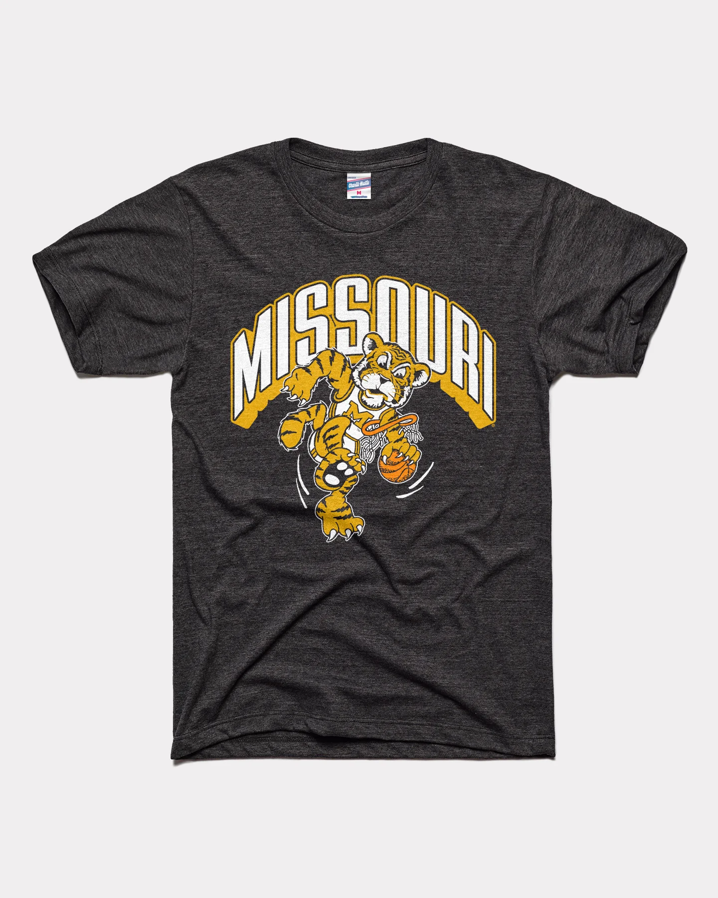 Missouri Tigers Dunking Basketball Black T-Shirt