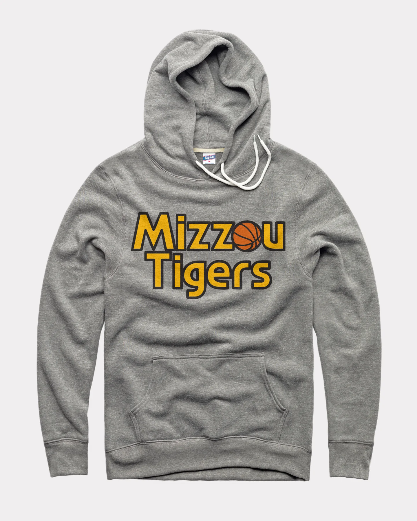 Mizzou Tigers Basketball Vintage Grey Hoodie