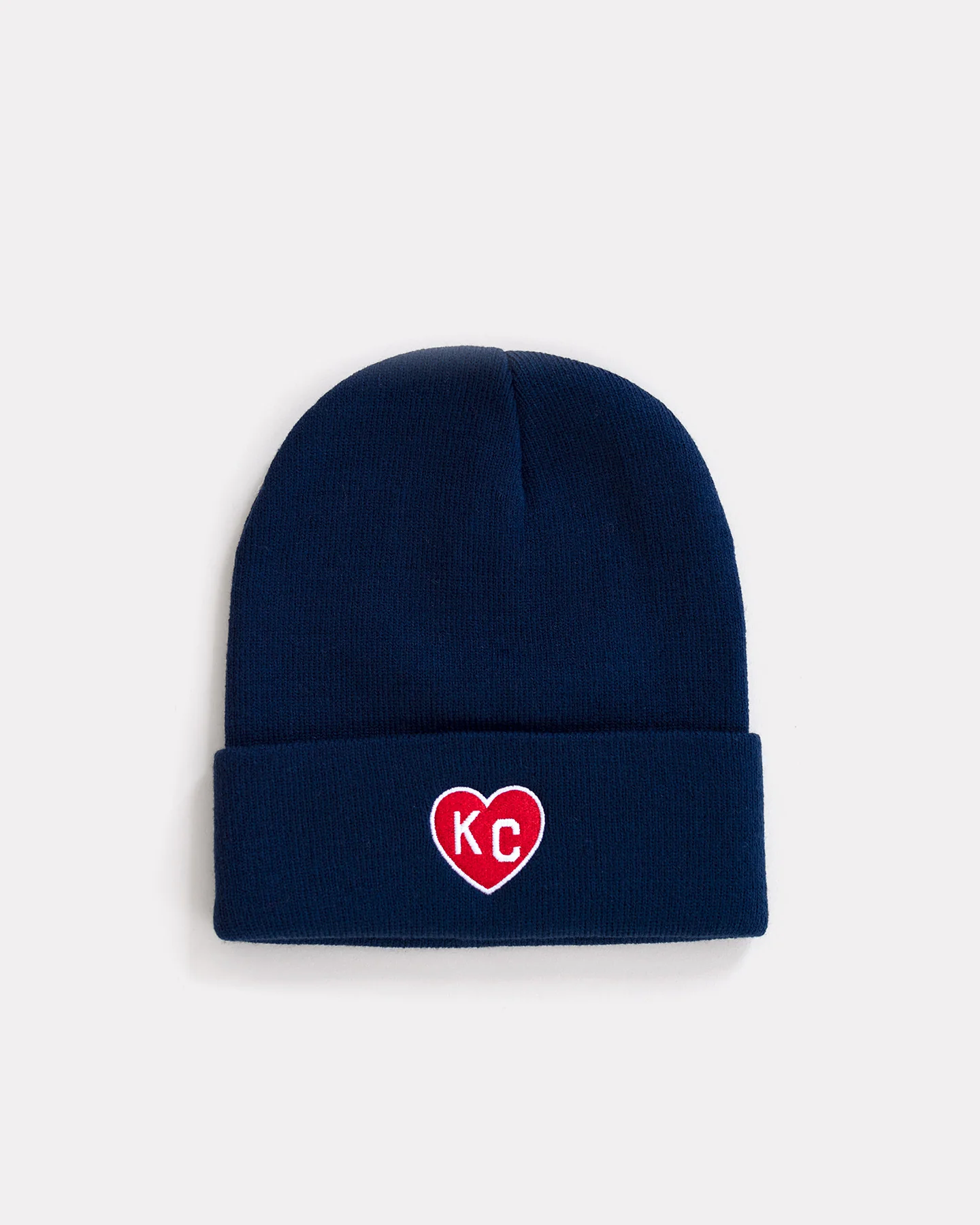 Navy KC Heart Beanie Hat