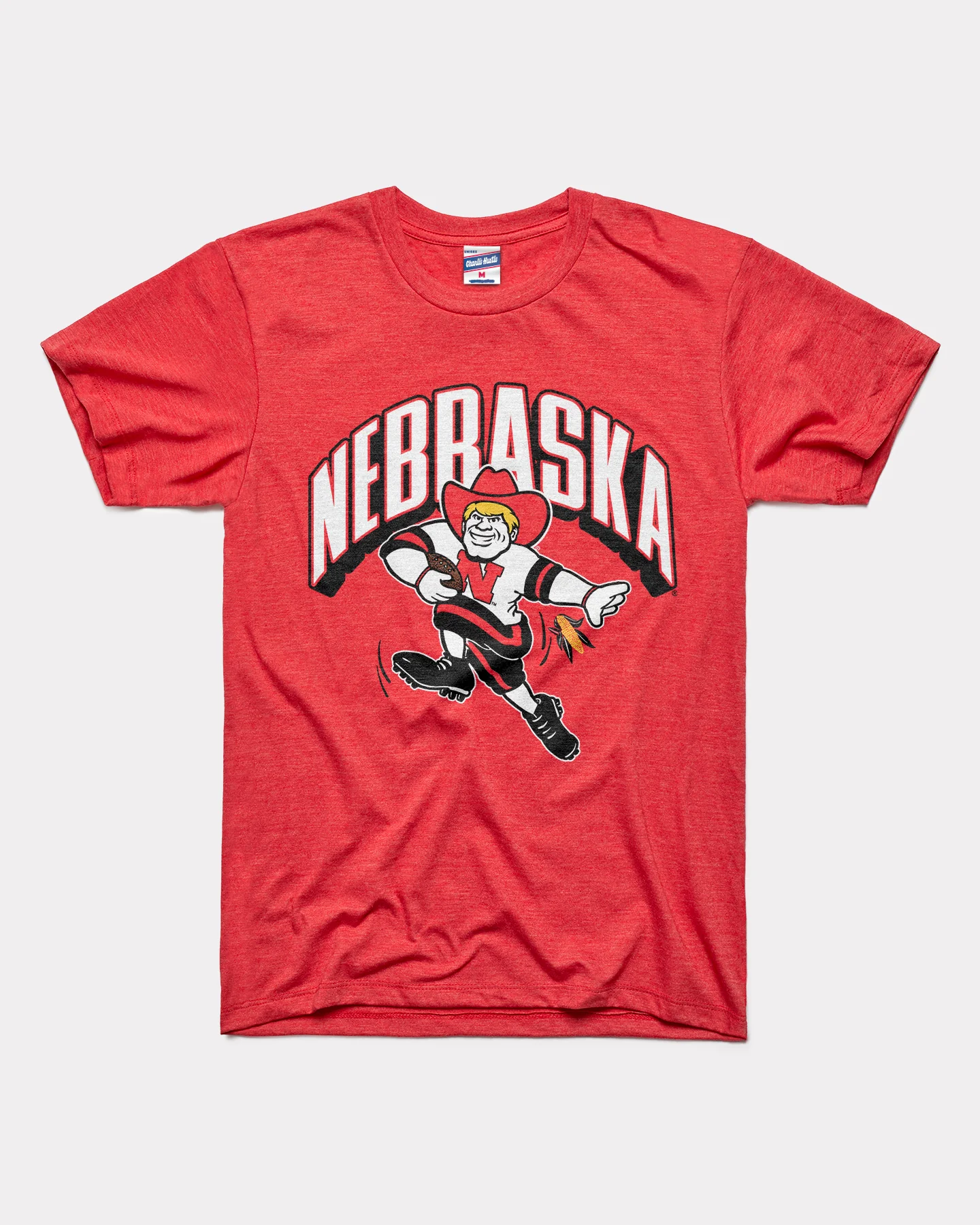 Nebraska Arch Football Mascot Red T-Shirt