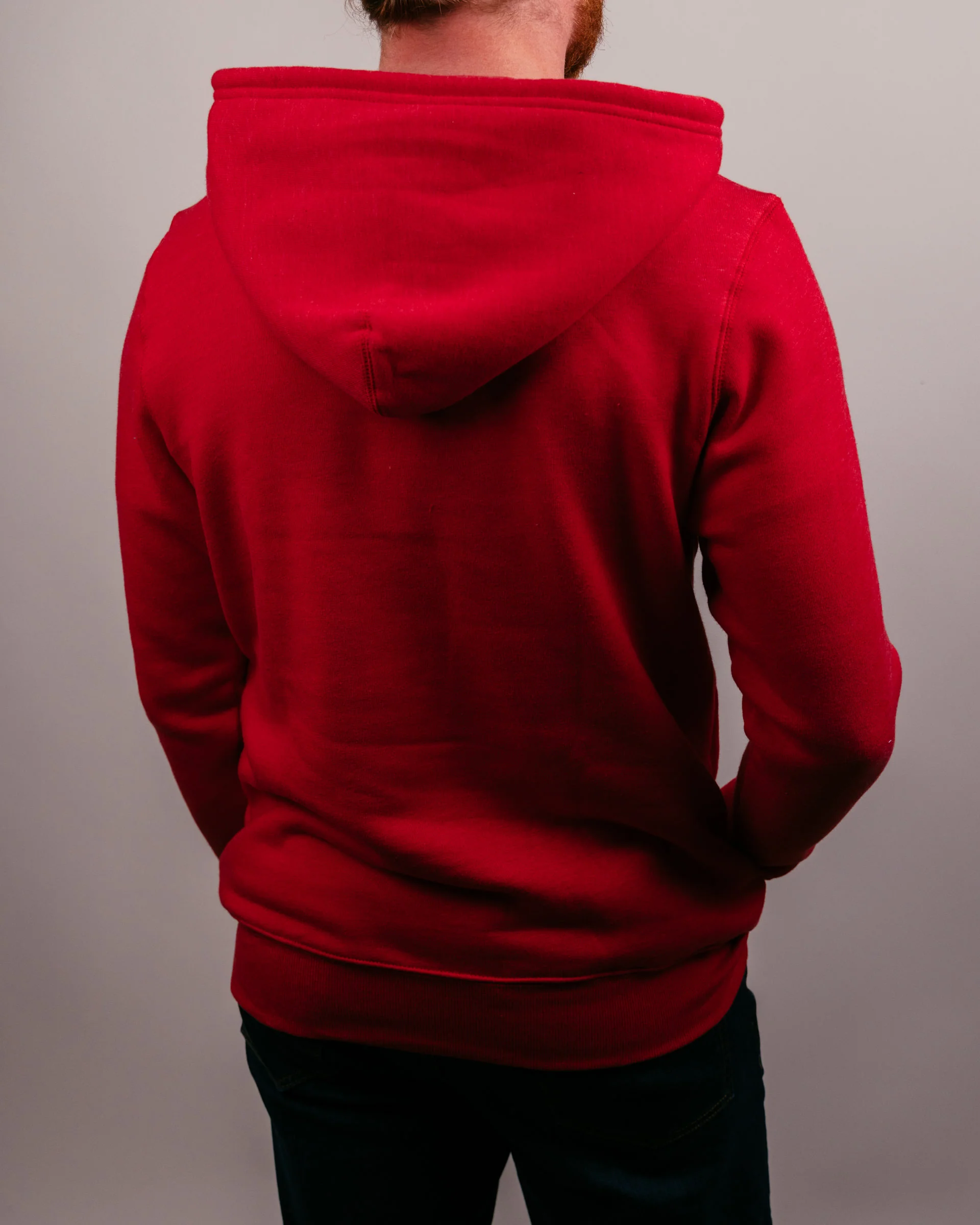 Nebraska NU Monogram Red Hoodie - Image 4