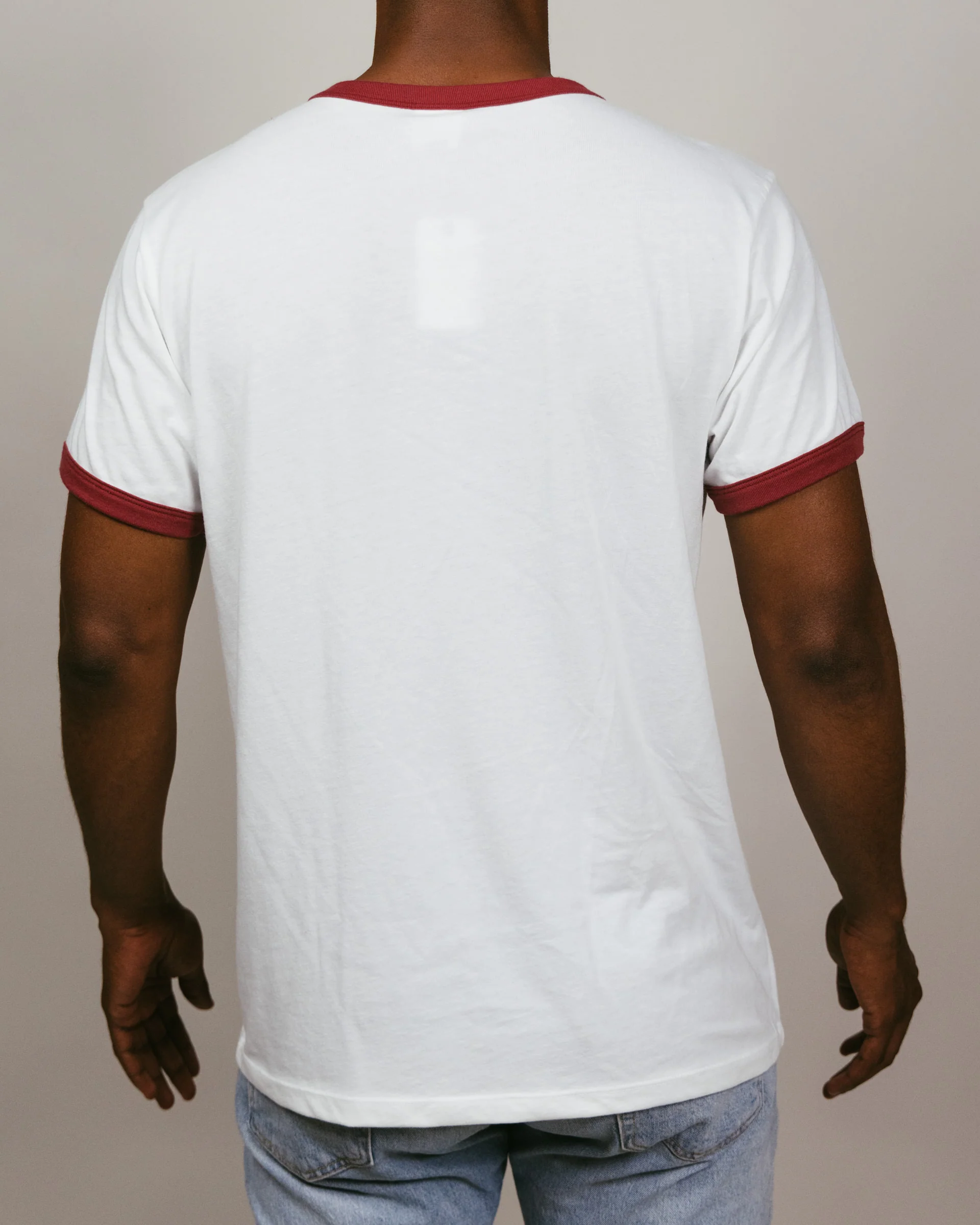 Oklahoma Sooners 70s White & Cardinal Unisex Ringer - Image 4