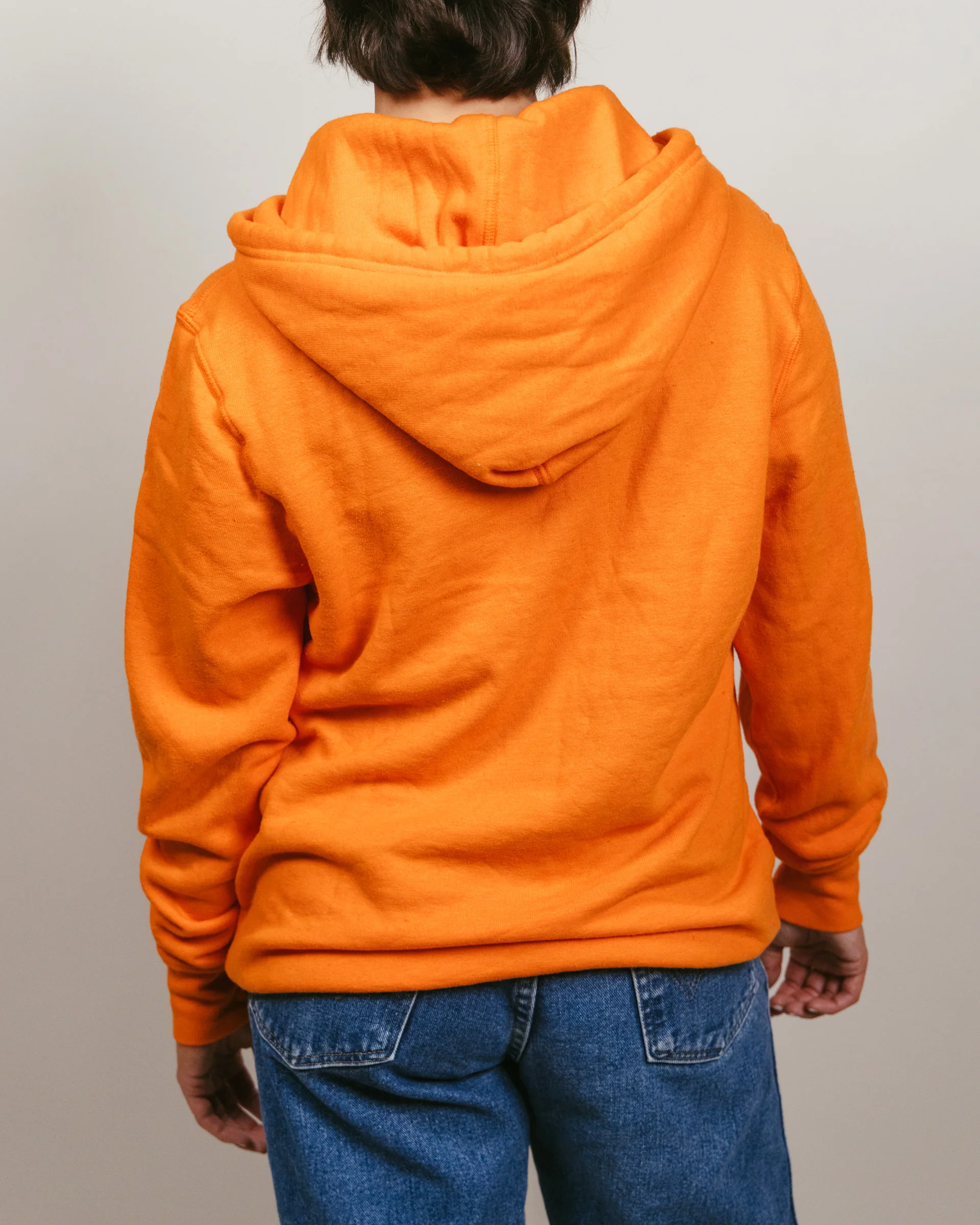 Oklahoma State Cowboys Banner Block Orange Hoodie - Image 4
