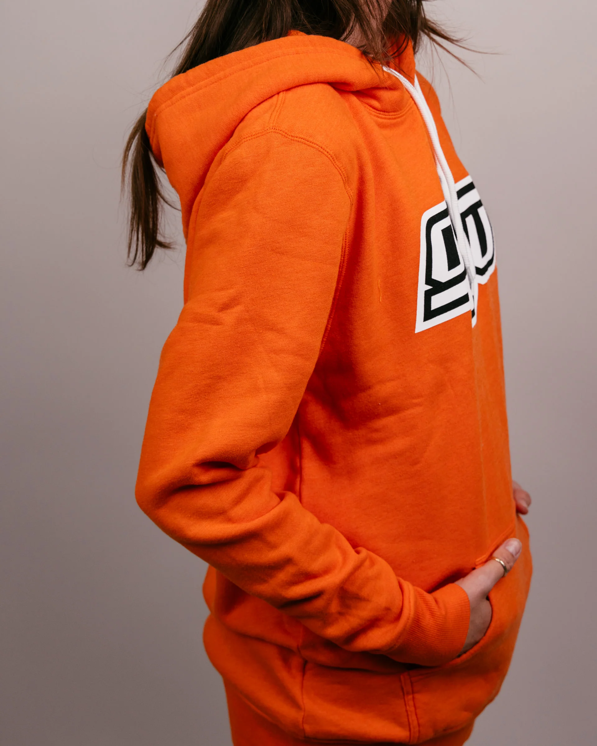 OSU Cowboys Logo Orange Hoodie - Image 3
