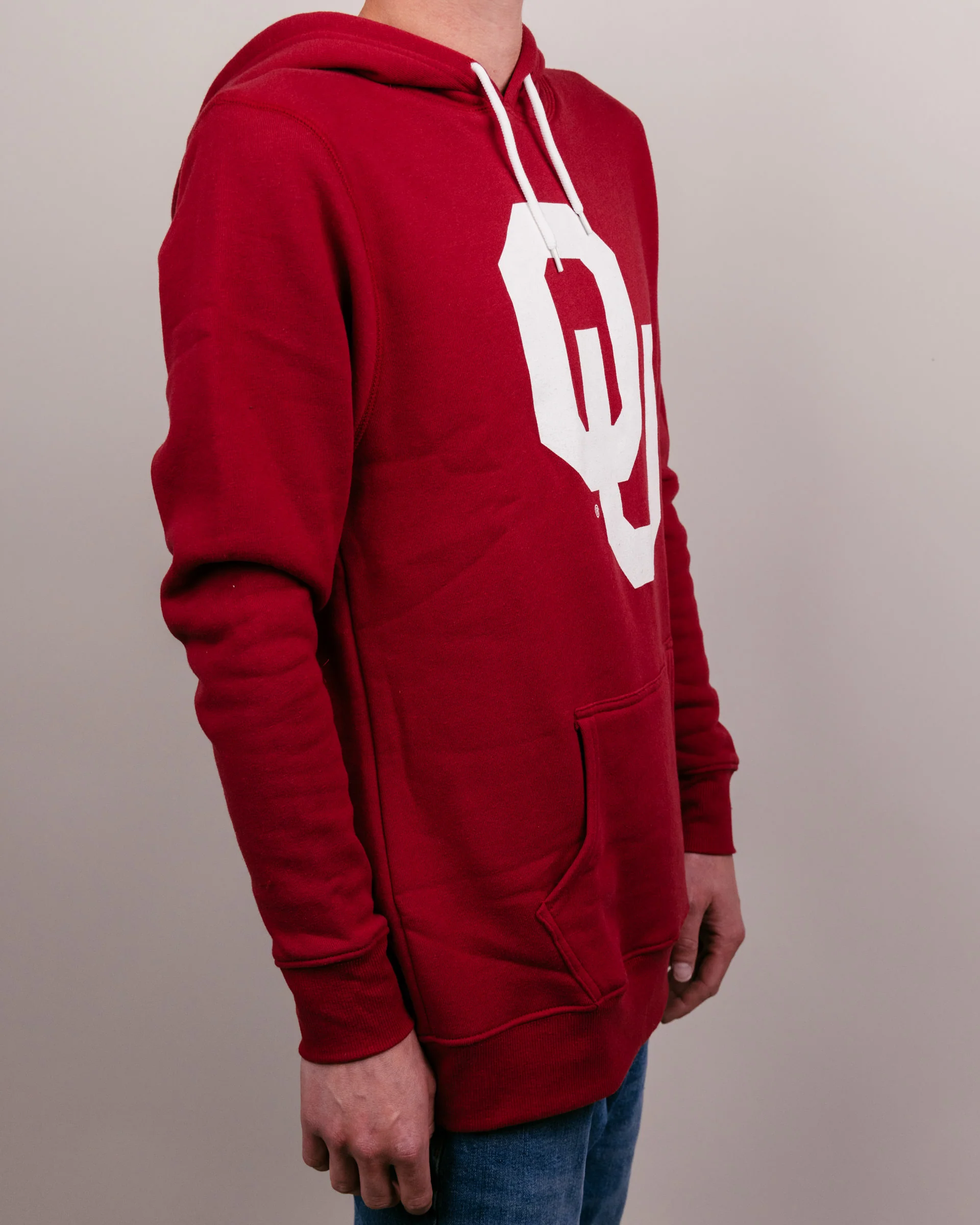 OU Sooners Logo Cardinal Hoodie - Image 3