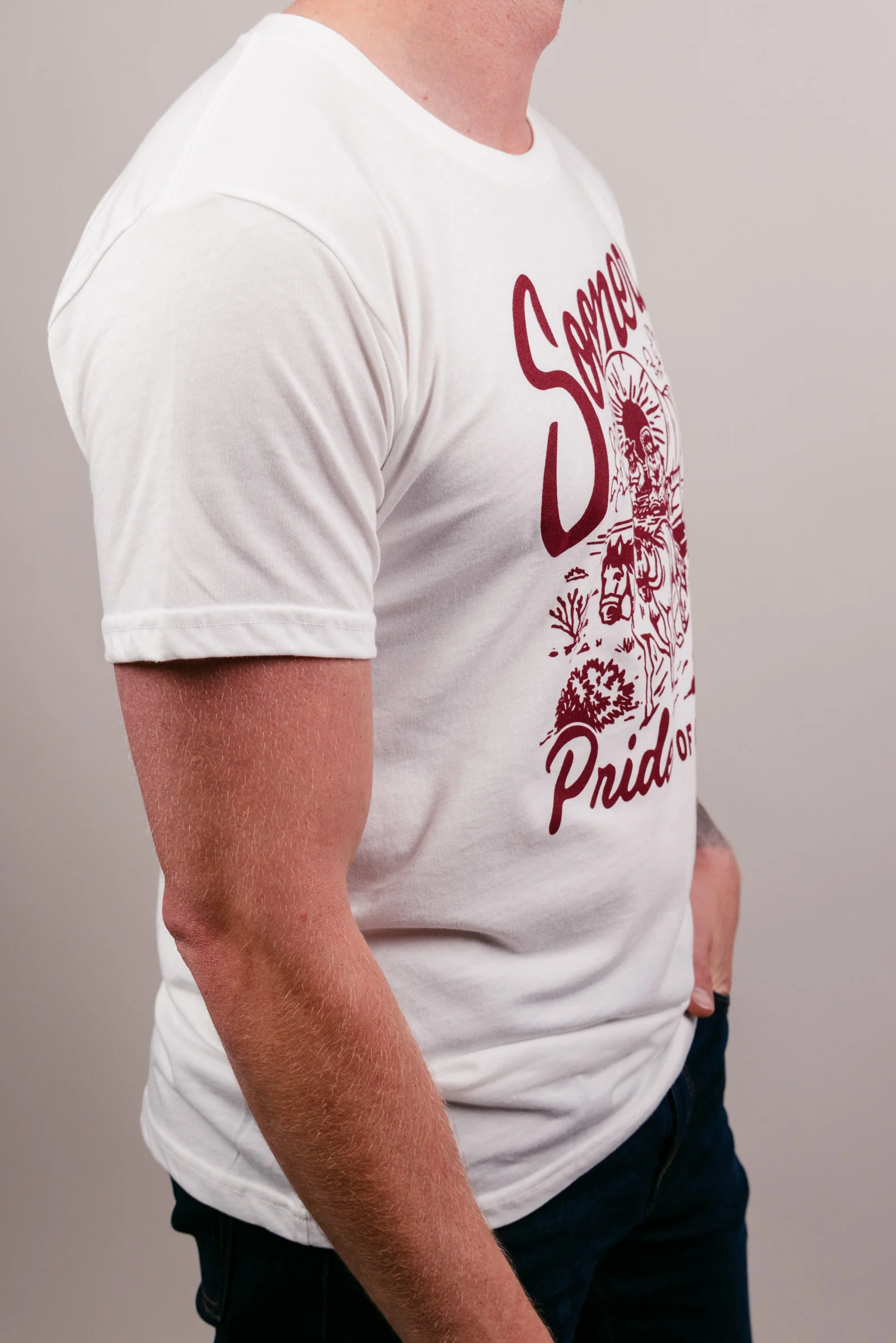 OU Sooners Pride of Oklahoma Vintage White T-Shirt - Image 3