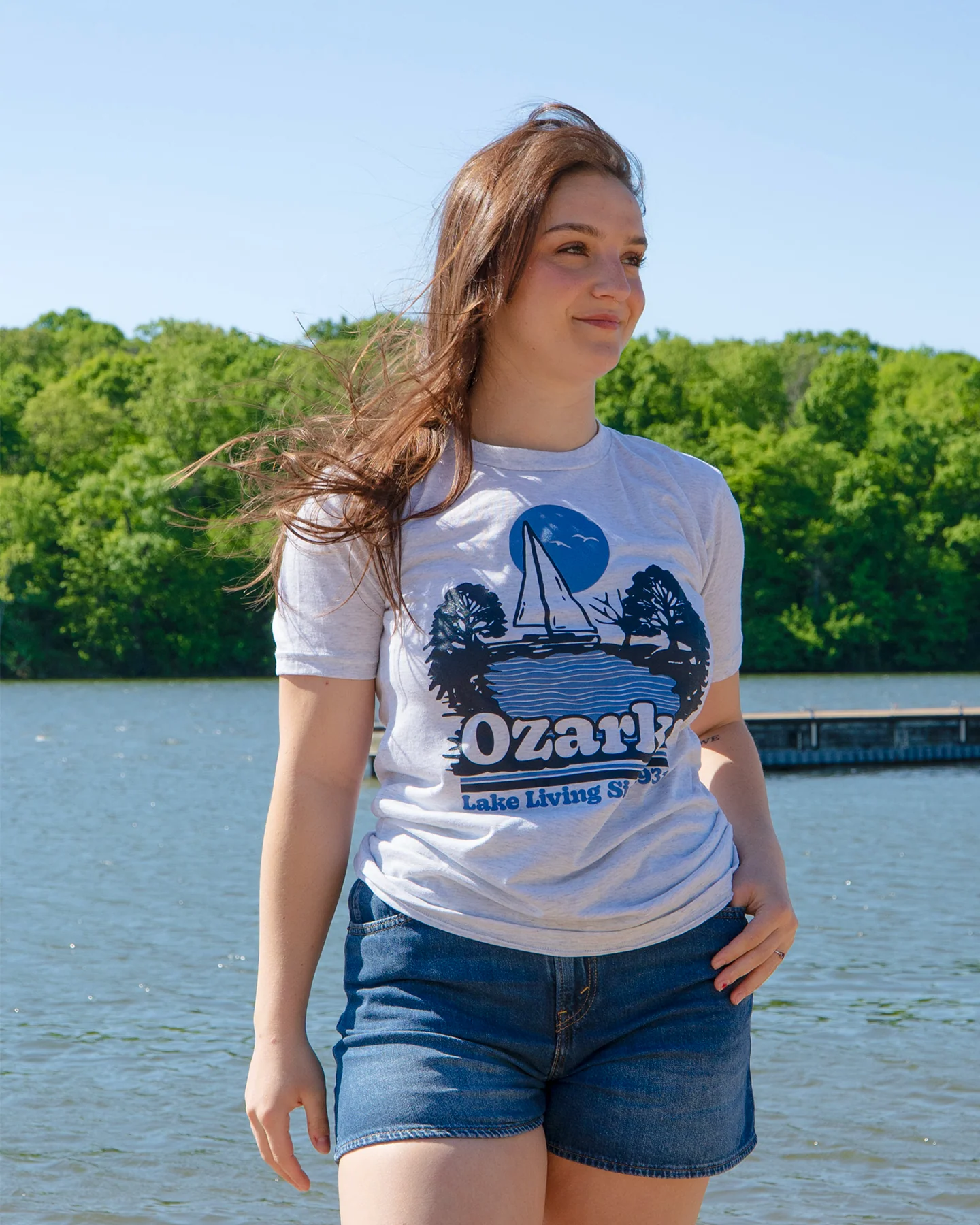 Ozarks Lake Living Since 1931 Ash T-Shirt - Image 2