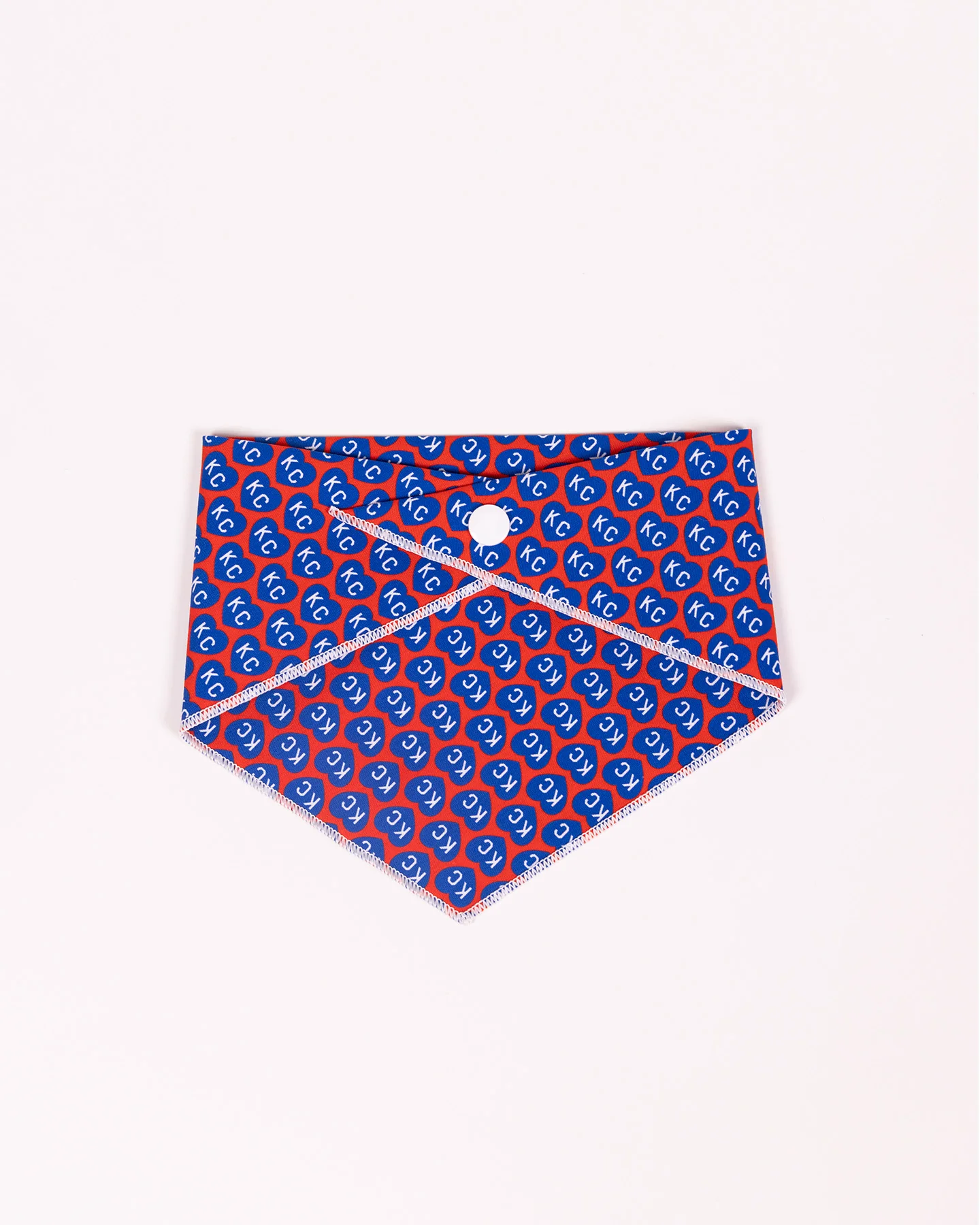 Blue KC Heart Red Dog Bandana - Image 3