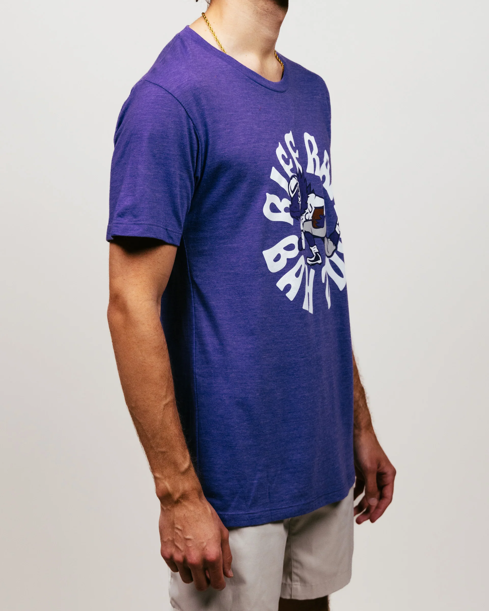 Riff Ram Bah Zoo Mascot Purple T-Shirt - Image 3