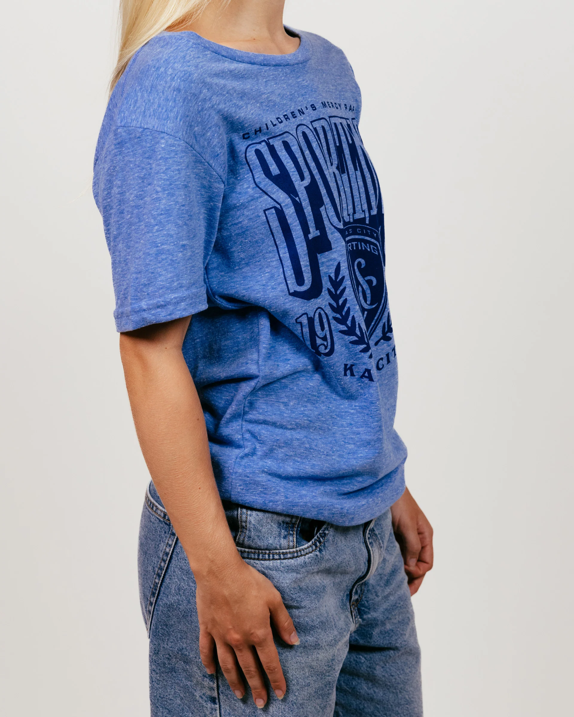 SKC Children's Mercy Park Vintage Blue T-Shirt - Image 3