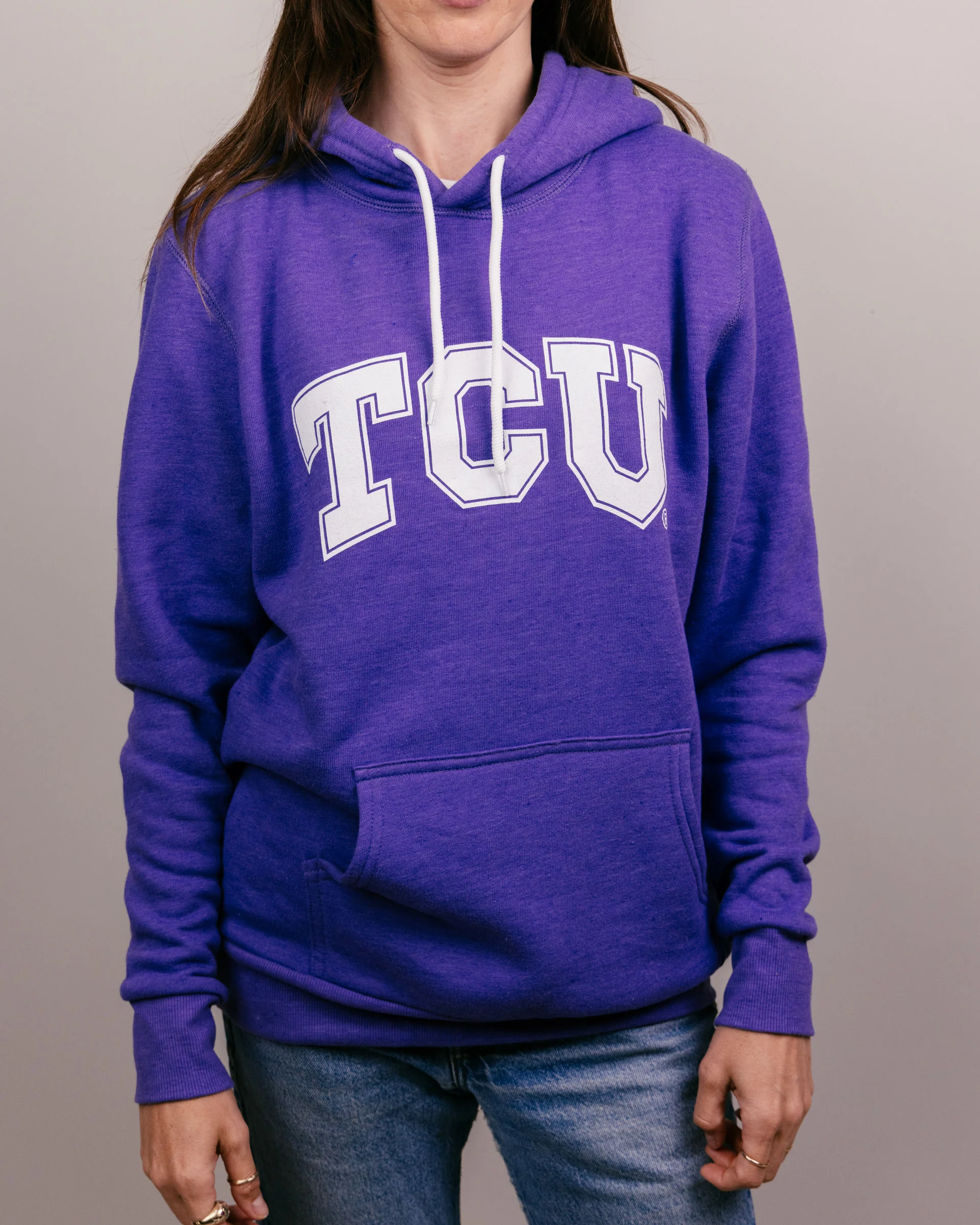 TCU Logo Purple Hoodie - Image 2