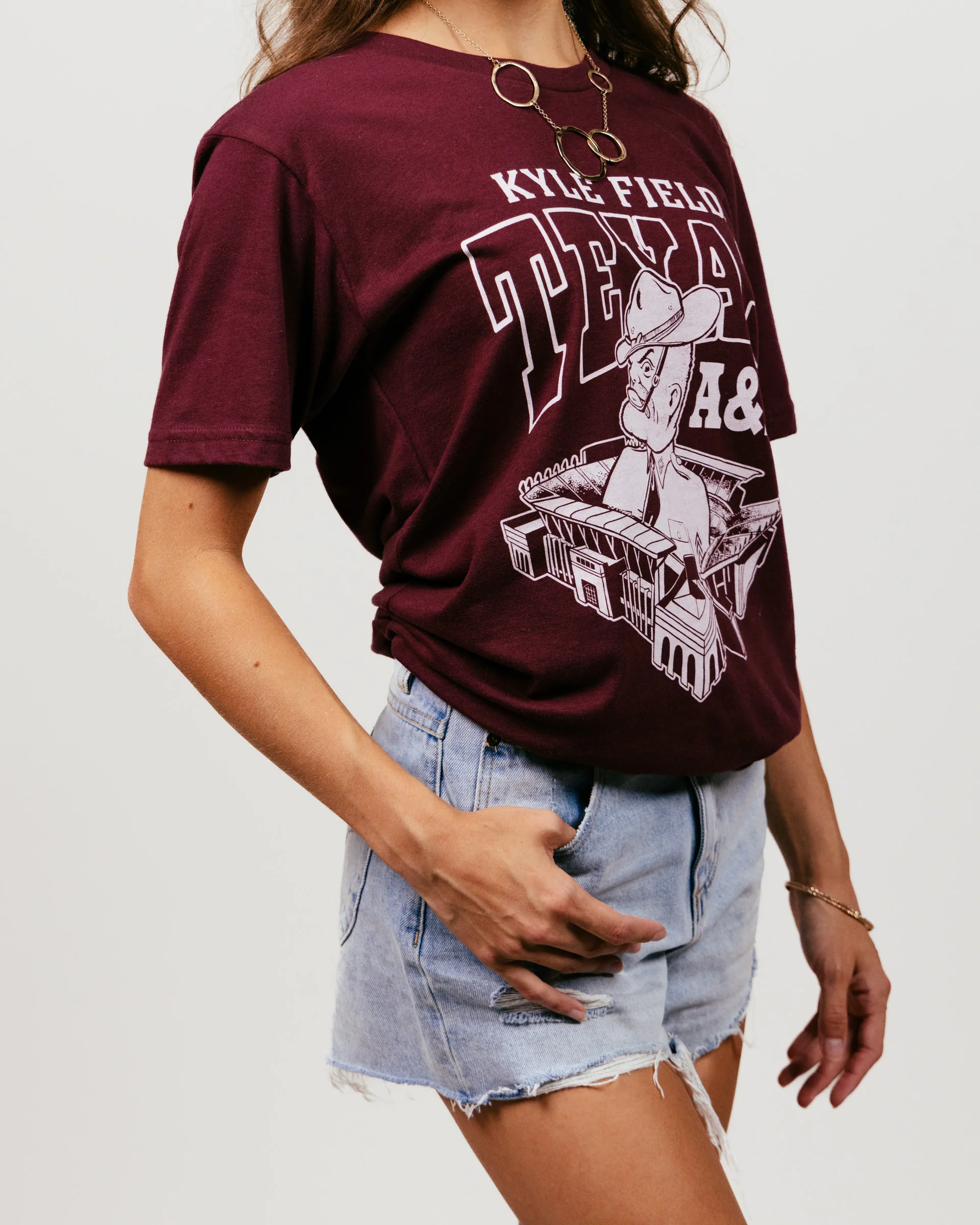 Texas A&M Aggies Kyle Field Maroon T-Shirt - Image 3